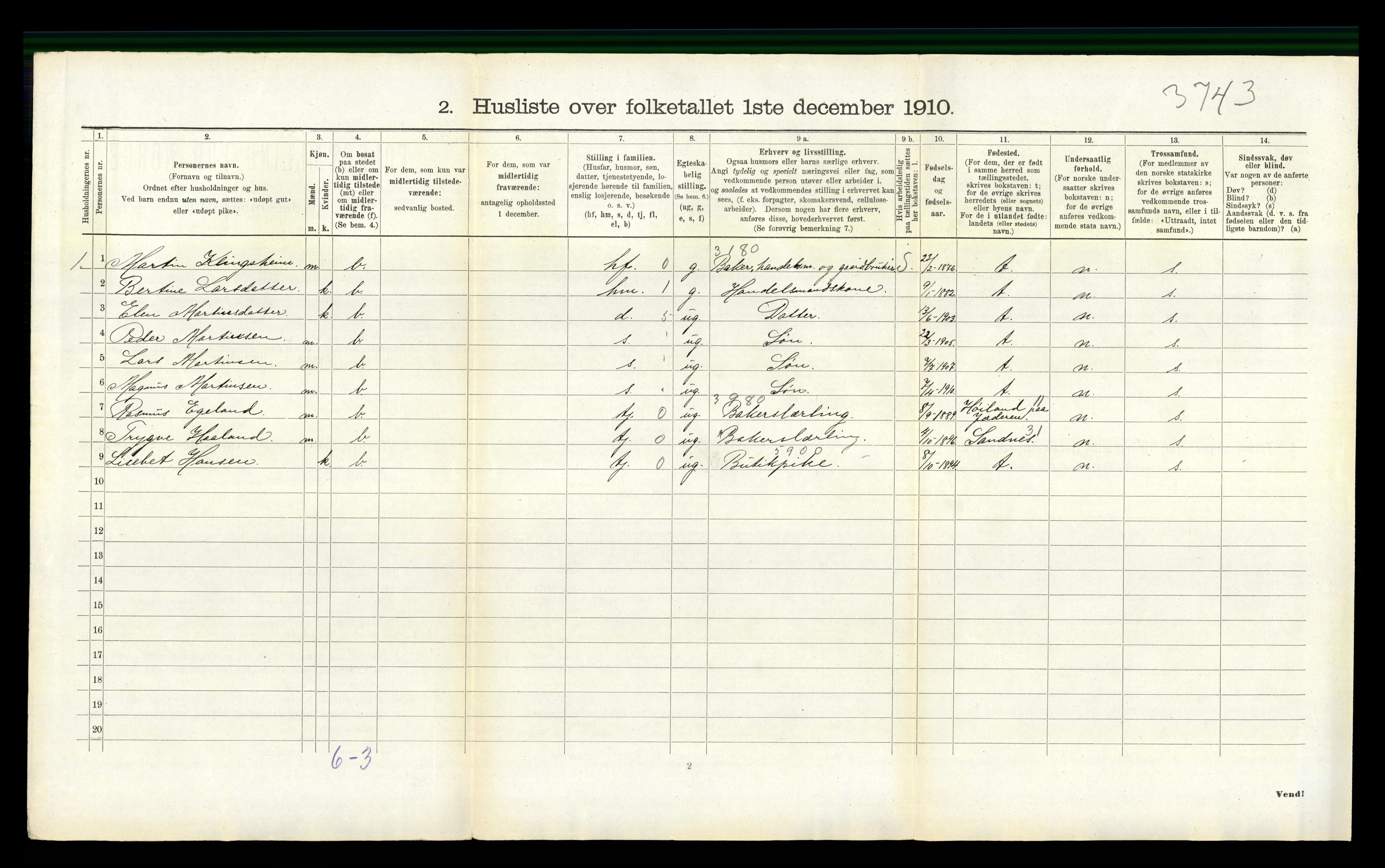 RA, 1910 census for Håland, 1910, p. 792