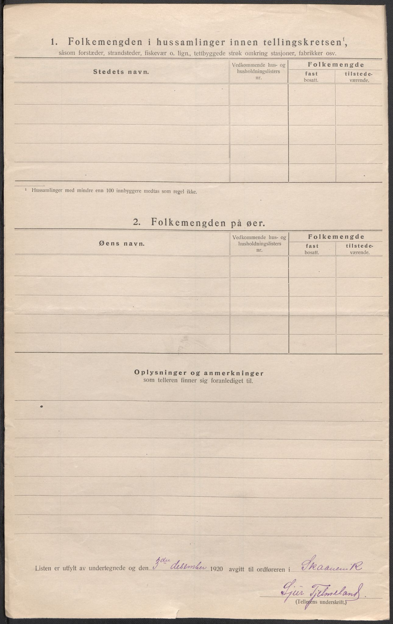 SAB, 1920 census for Skånevik, 1920, p. 54