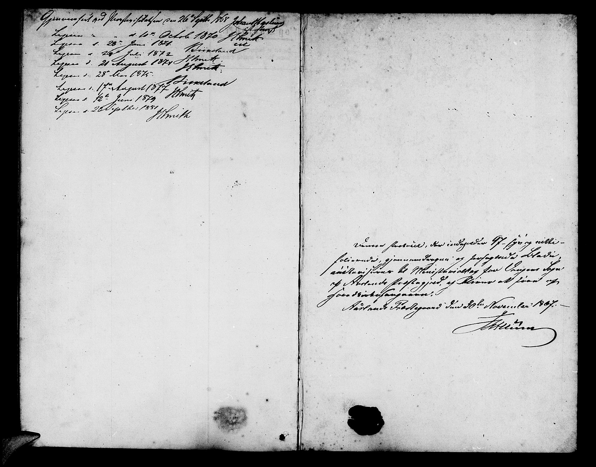 Aurland sokneprestembete, SAB/A-99937/H/Hb/Hba/L0001: Parish register (copy) no. A 1, 1868-1881, p. 97