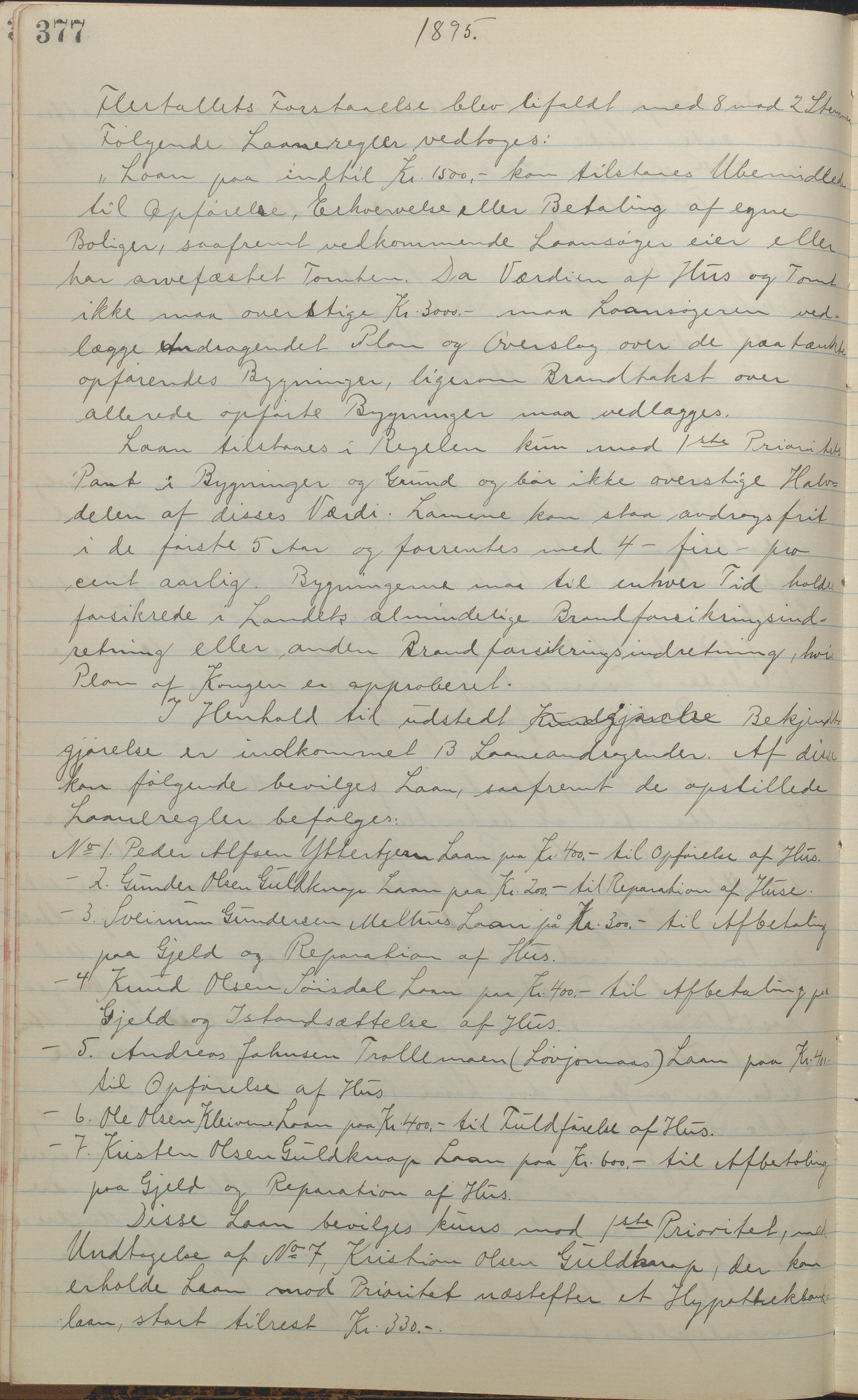 Froland kommune, Formannskap og Kommunestyre, AAKS/KA0919-120/A_1/L0002: Forhandlingsprotokoll, 1881-1895, p. 377