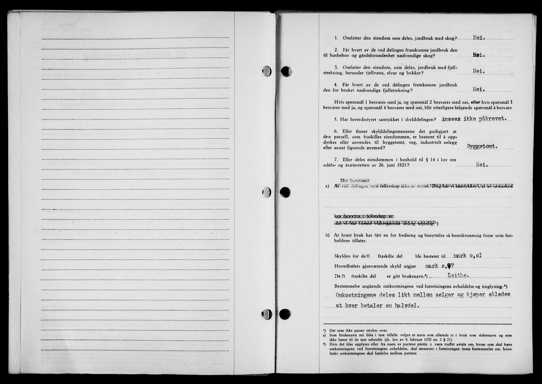 Lofoten sorenskriveri, SAT/A-0017/1/2/2C/L0021a: Mortgage book no. 21a, 1949-1949, Diary no: : 2317/1949