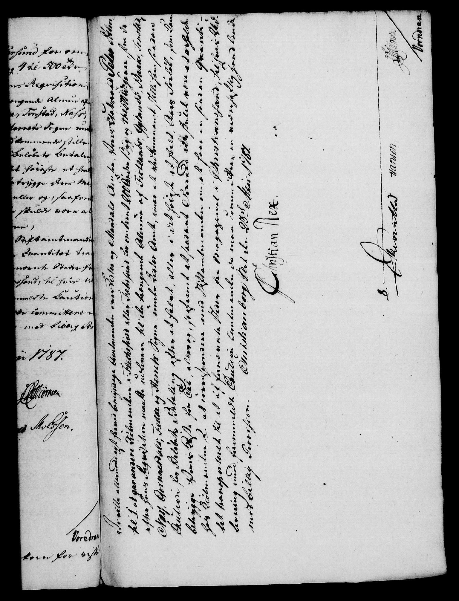 Rentekammeret, Kammerkanselliet, RA/EA-3111/G/Gf/Gfa/L0069: Norsk relasjons- og resolusjonsprotokoll (merket RK 52.69), 1787, p. 380