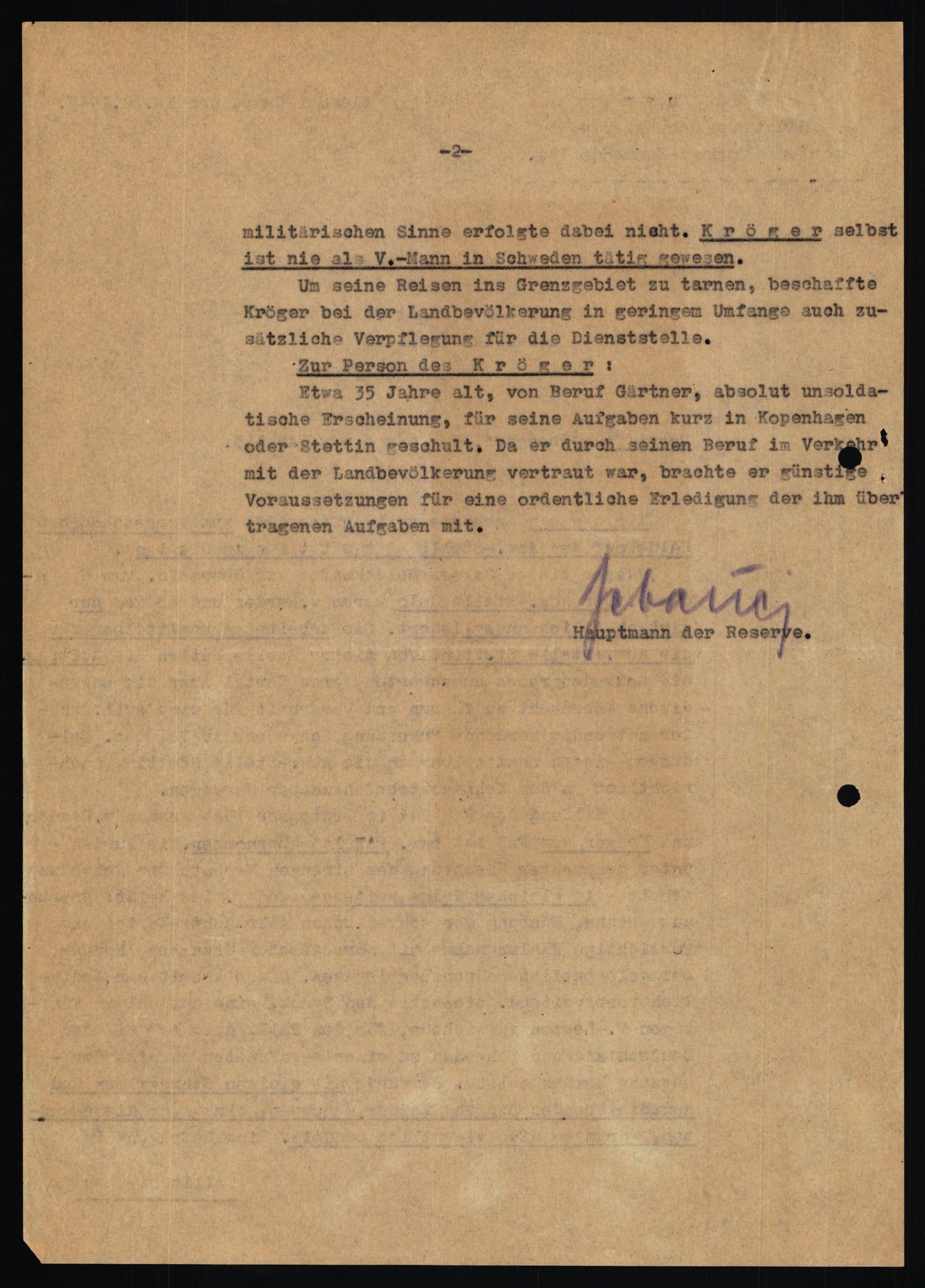 Forsvaret, Forsvarets overkommando II, AV/RA-RAFA-3915/D/Db/L0018: CI Questionaires. Tyske okkupasjonsstyrker i Norge. Tyskere., 1945-1946, p. 418