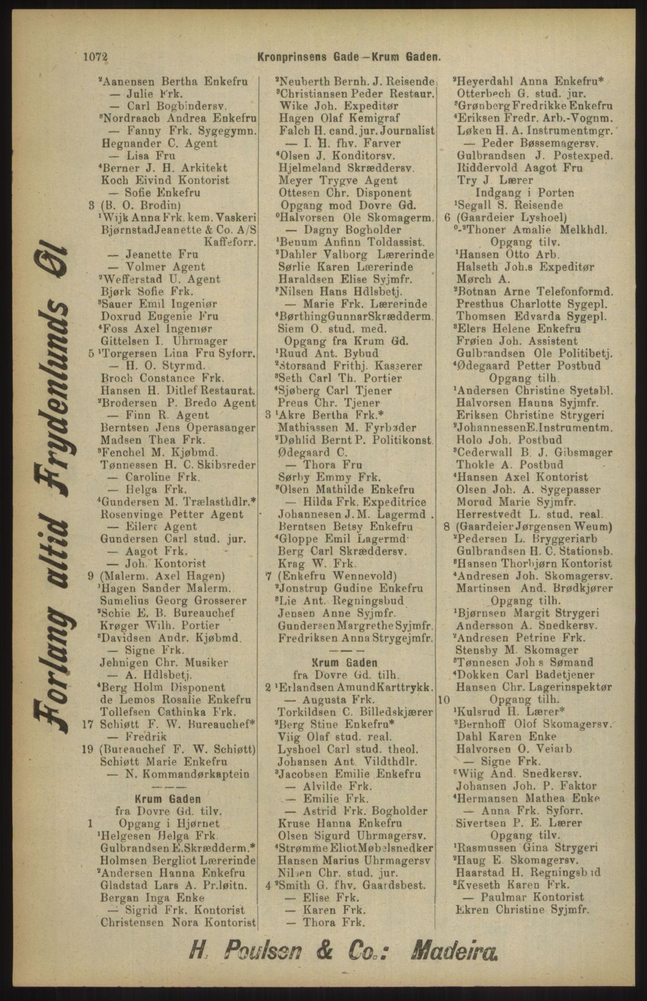 Kristiania/Oslo adressebok, PUBL/-, 1904, p. 1072