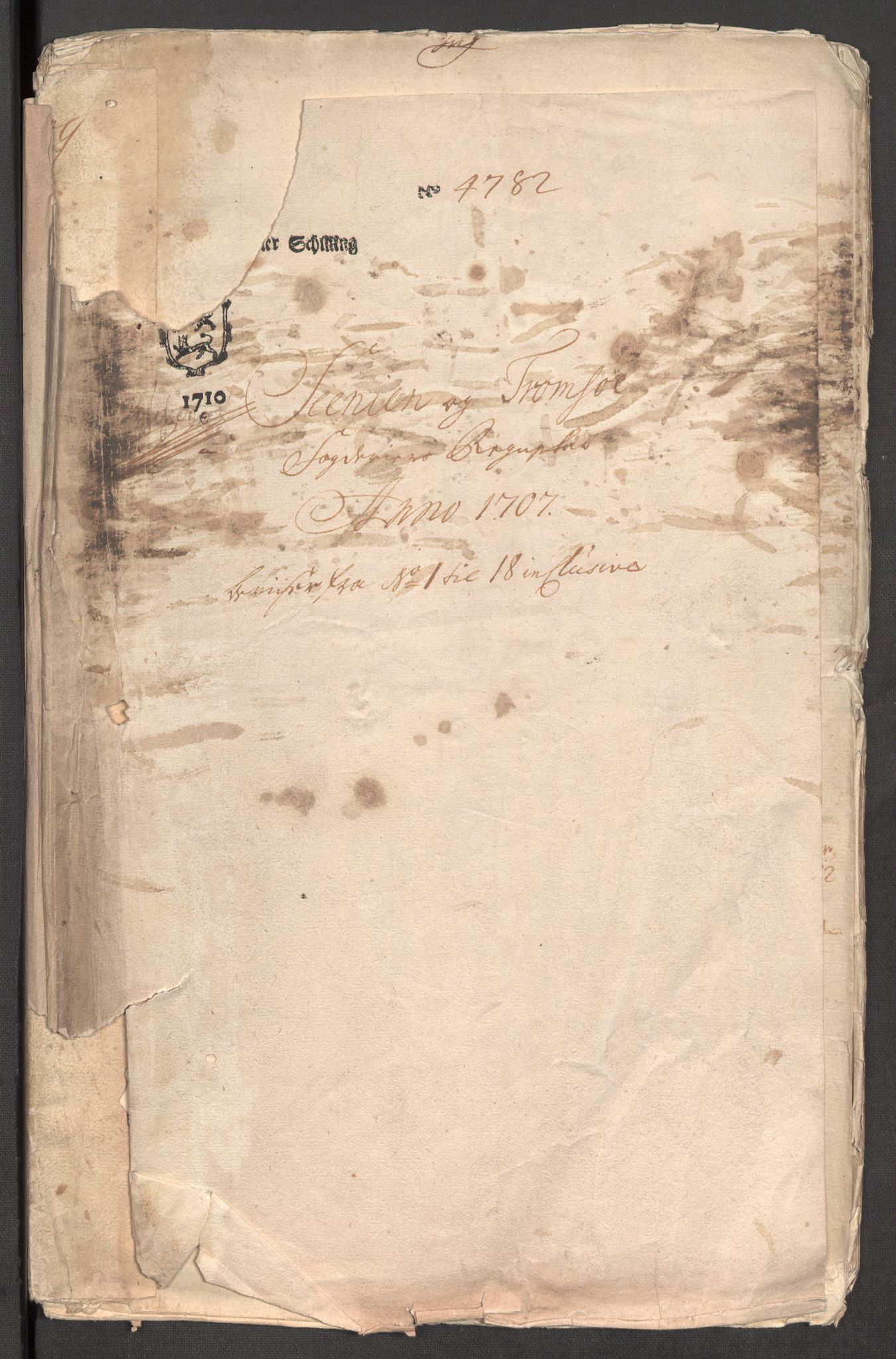 Rentekammeret inntil 1814, Reviderte regnskaper, Fogderegnskap, AV/RA-EA-4092/R68/L4756: Fogderegnskap Senja og Troms, 1705-1707, p. 266