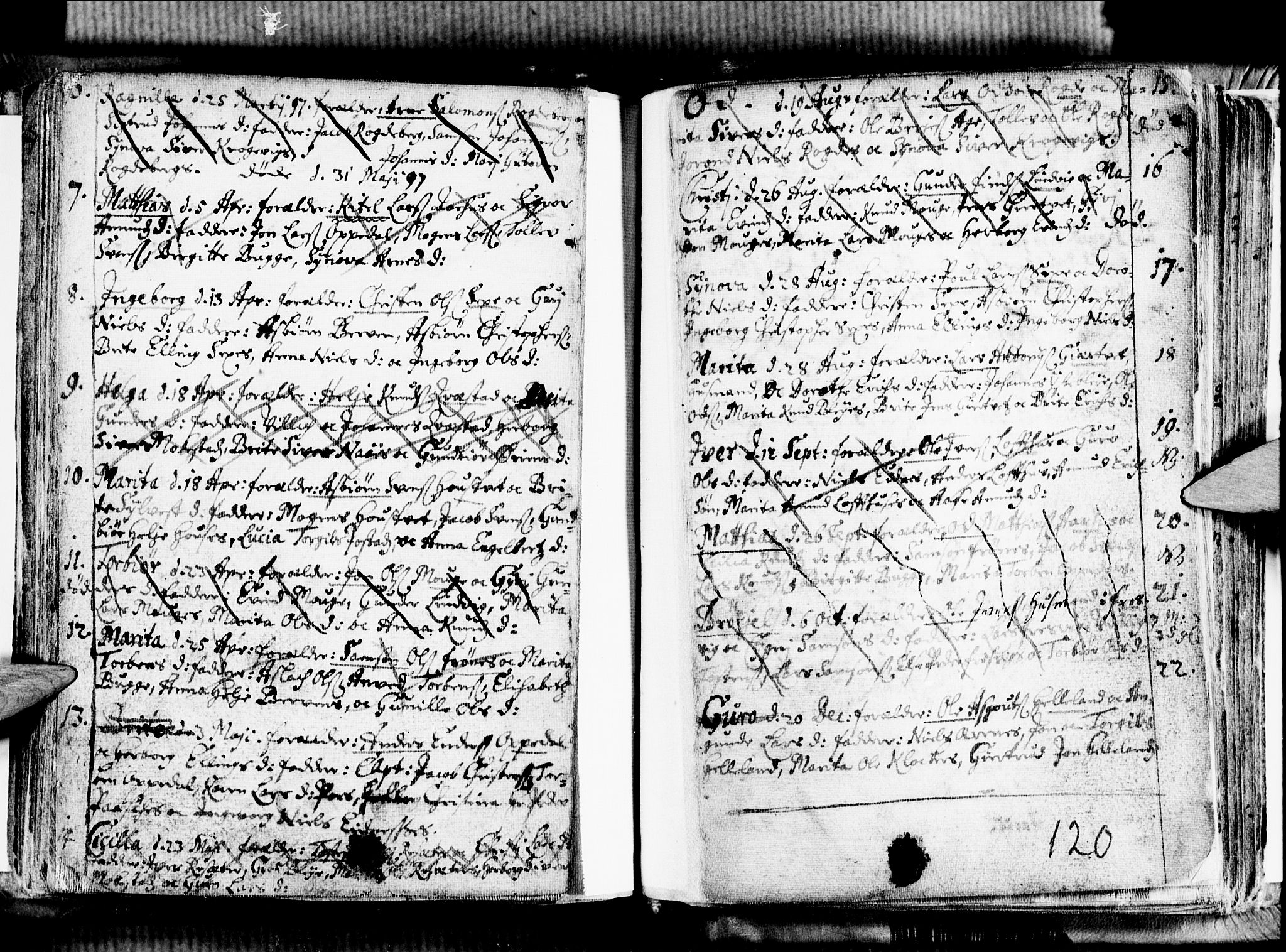 Ullensvang sokneprestembete, SAB/A-78701/H/Haa: Parish register (official) no. A 1 /1, 1669-1718, p. 120
