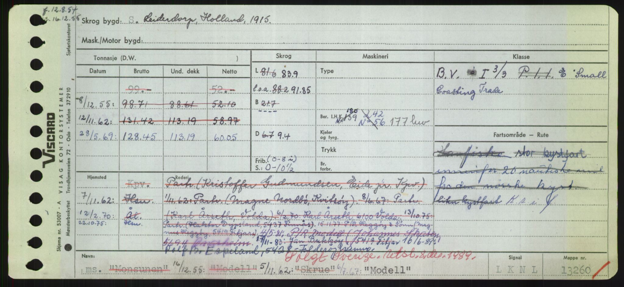 Sjøfartsdirektoratet med forløpere, Skipsmålingen, RA/S-1627/H/Hd/L0025: Fartøy, Min-Mås, p. 85