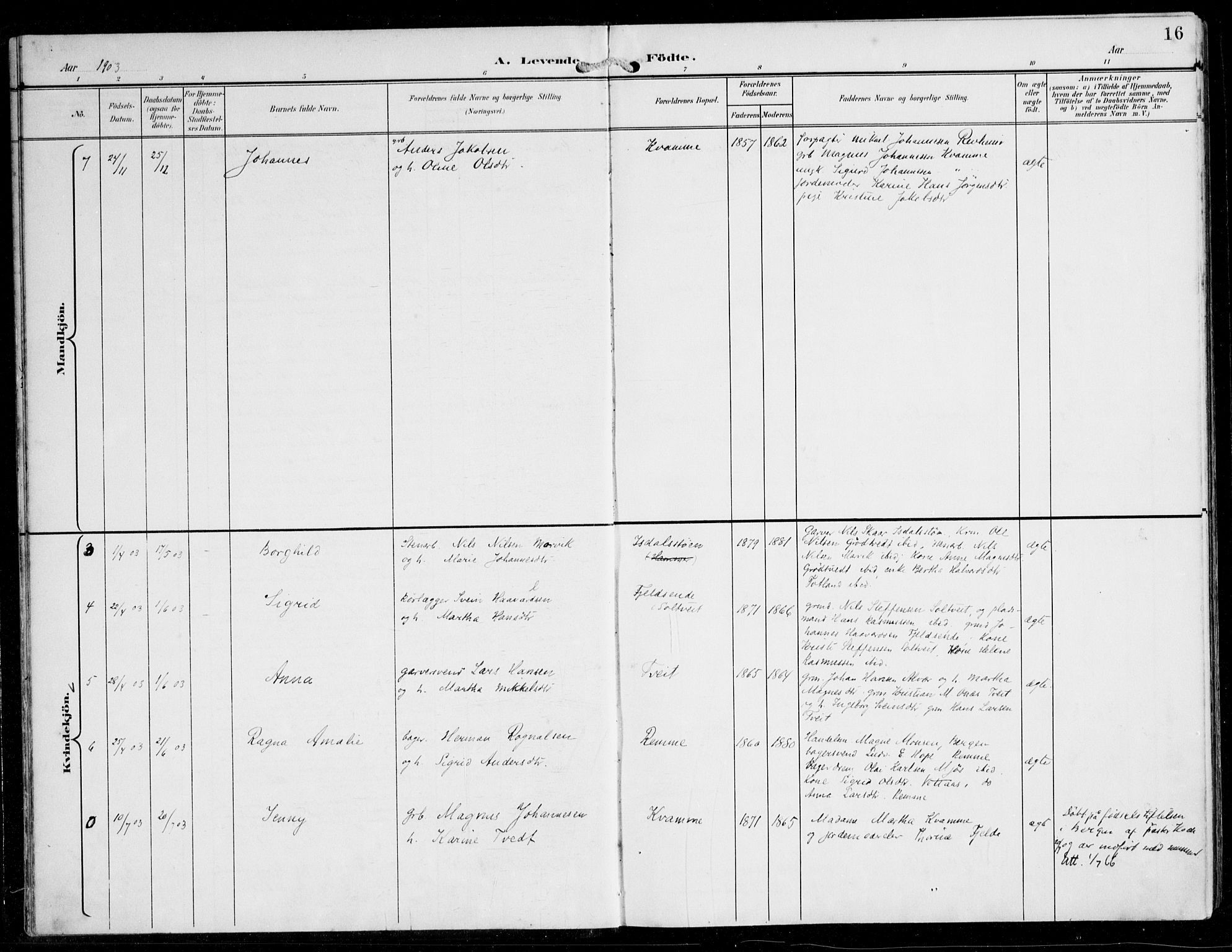 Alversund Sokneprestembete, AV/SAB-A-73901/H/Ha/Haa/Haaa/L0003: Parish register (official) no. A 3, 1897-1926, p. 16