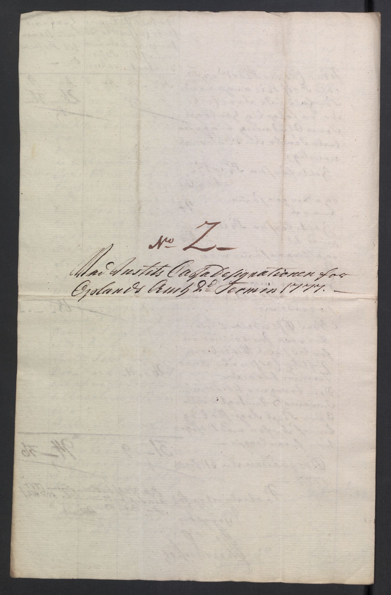 Rentekammeret inntil 1814, Reviderte regnskaper, Mindre regnskaper, AV/RA-EA-4068/Rb/L0014: Opplands amt, 1771-1779, p. 515