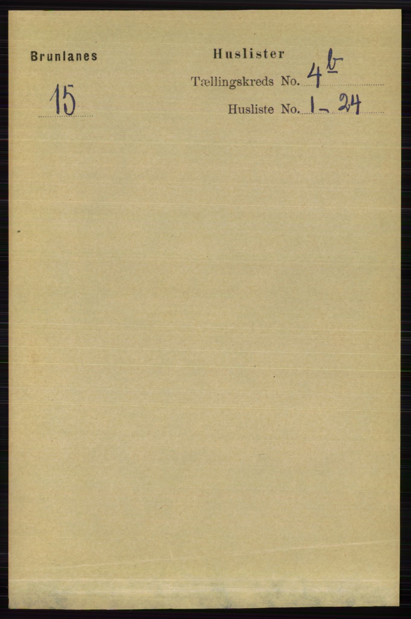 RA, 1891 census for 0726 Brunlanes, 1891, p. 1999