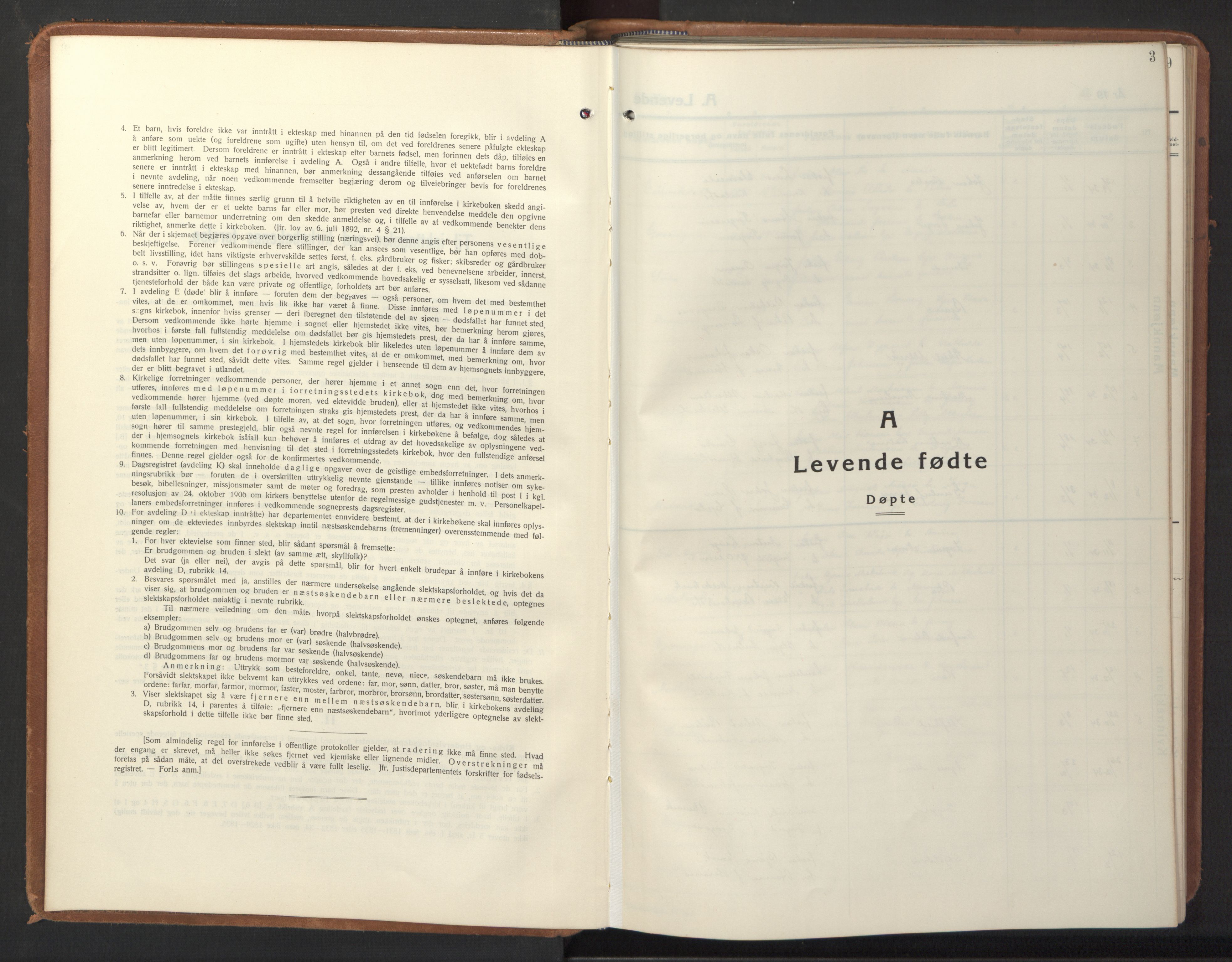 Ministerialprotokoller, klokkerbøker og fødselsregistre - Sør-Trøndelag, SAT/A-1456/640/L0590: Parish register (copy) no. 640C07, 1935-1948, p. 3