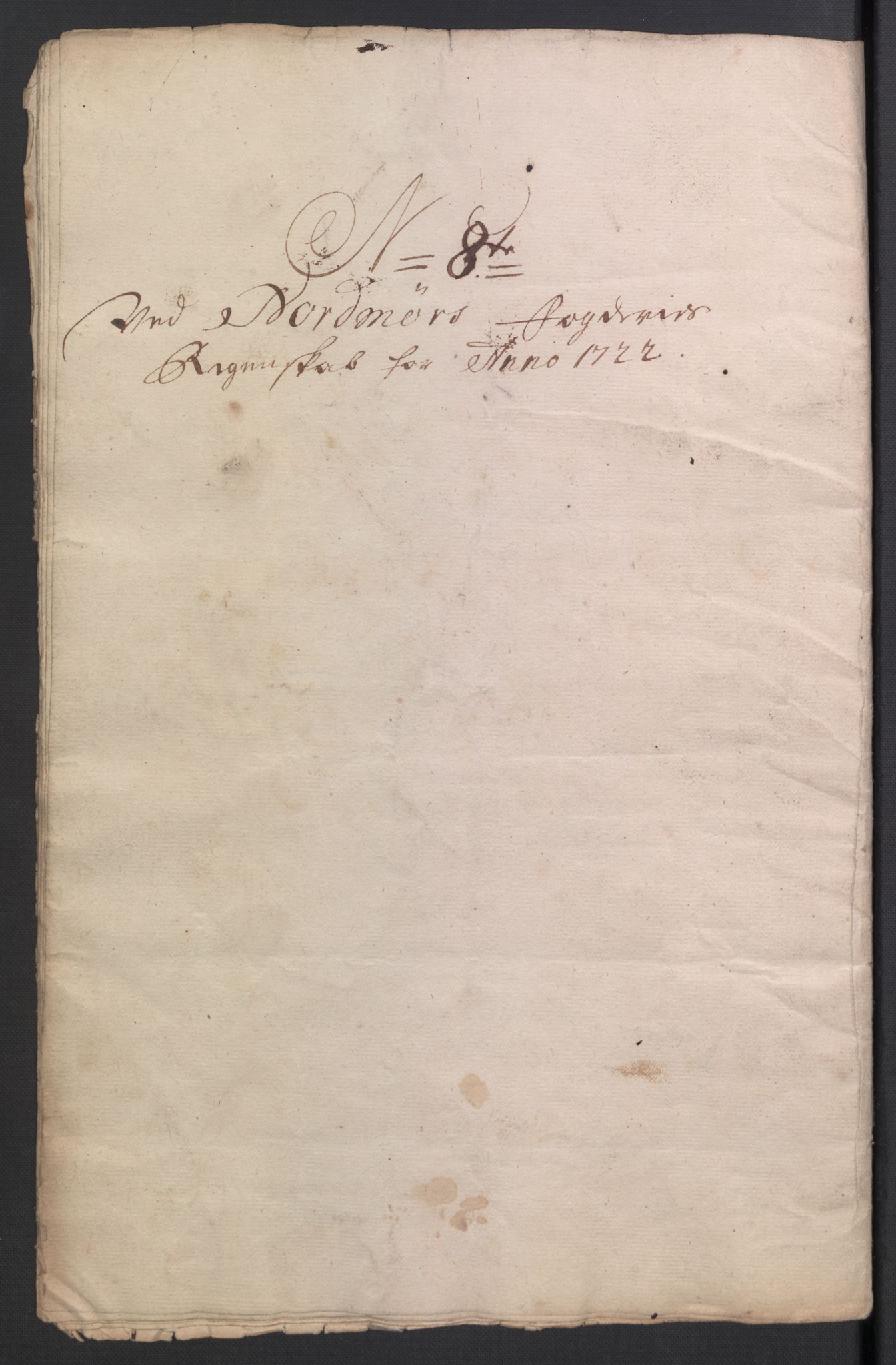 Rentekammeret inntil 1814, Reviderte regnskaper, Fogderegnskap, RA/EA-4092/R56/L3755: Fogderegnskap Nordmøre, 1722, p. 132