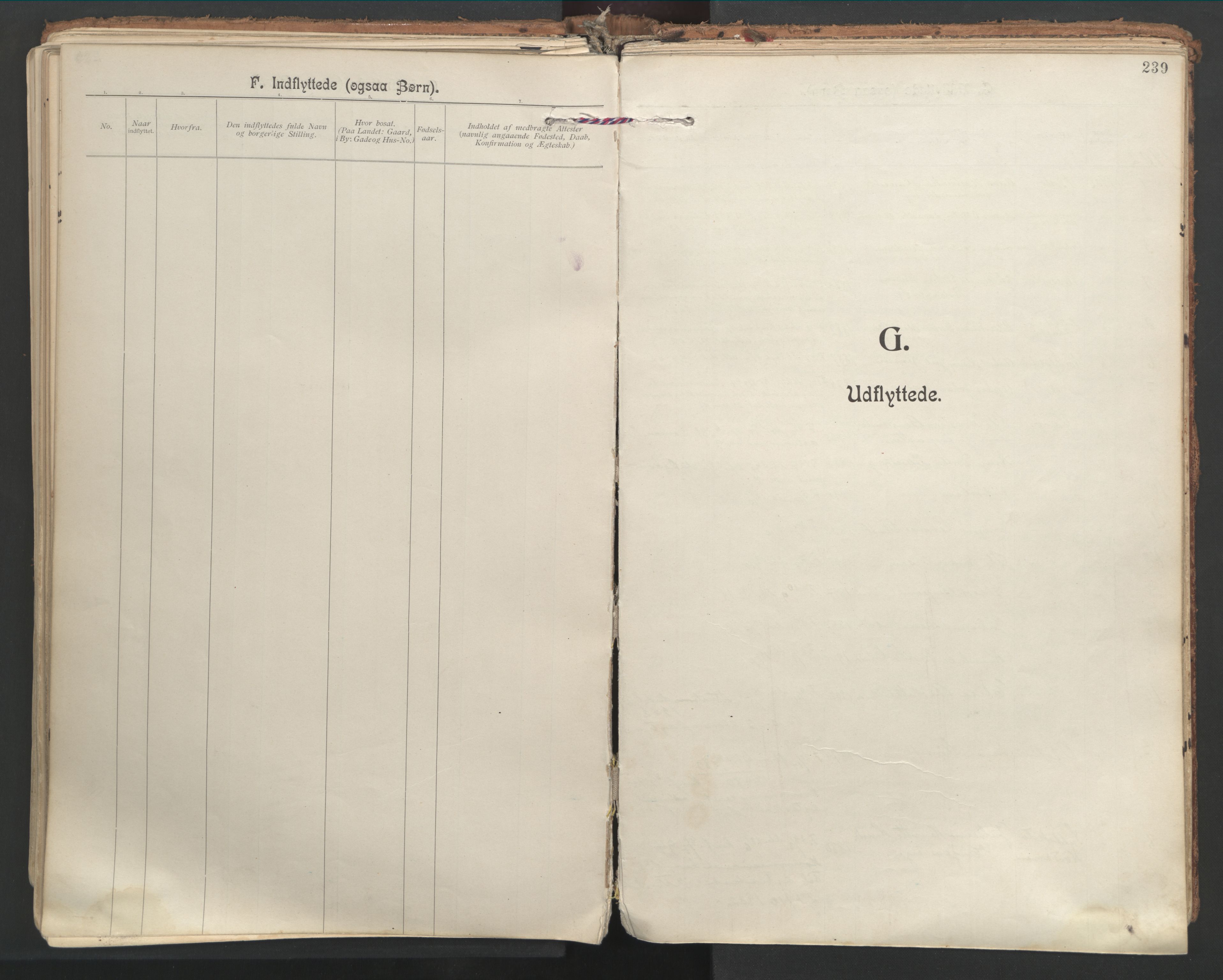 Ministerialprotokoller, klokkerbøker og fødselsregistre - Nordland, SAT/A-1459/846/L0647: Parish register (official) no. 846A05, 1902-1915, p. 239