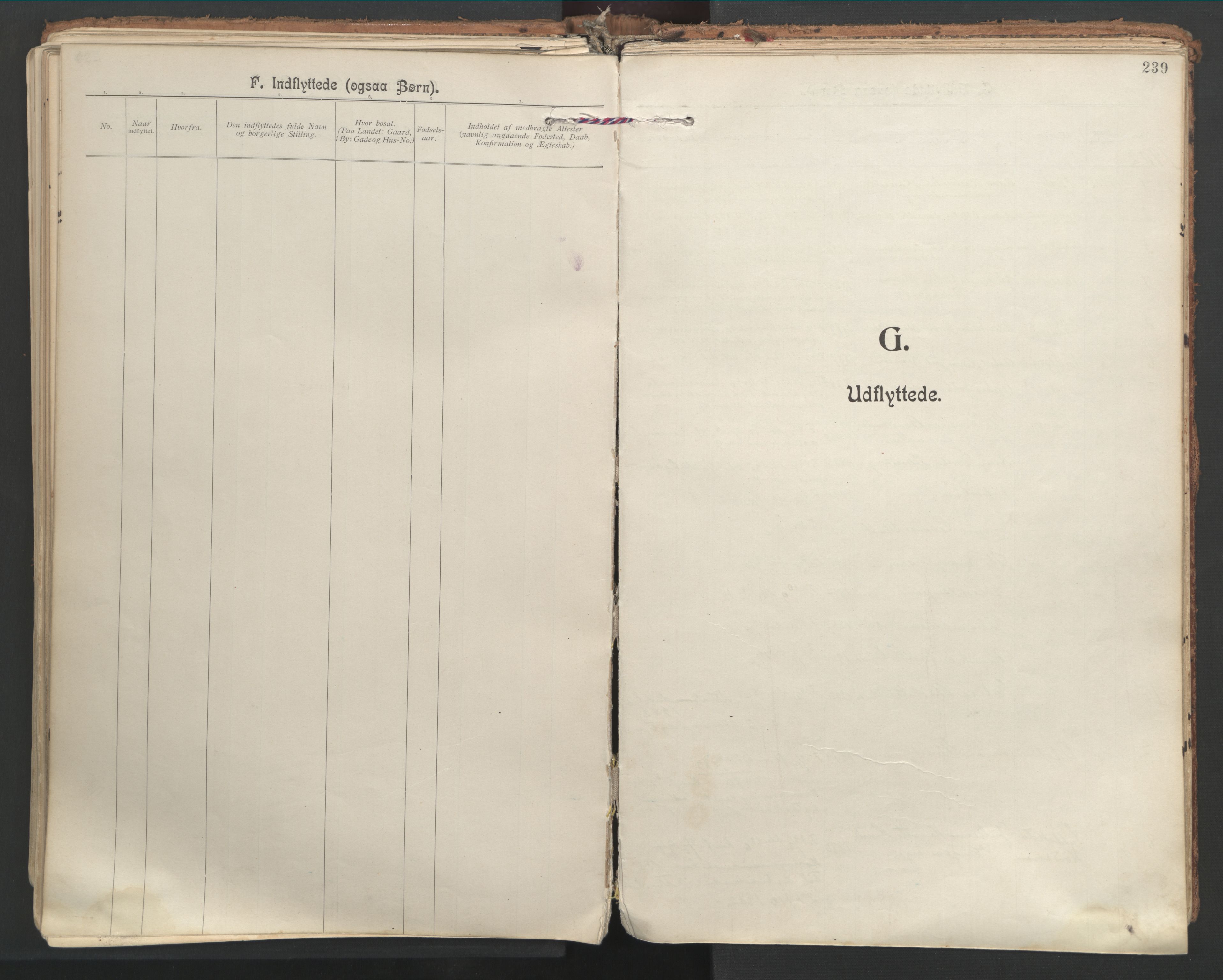 Ministerialprotokoller, klokkerbøker og fødselsregistre - Nordland, AV/SAT-A-1459/846/L0647: Parish register (official) no. 846A05, 1902-1915, p. 239