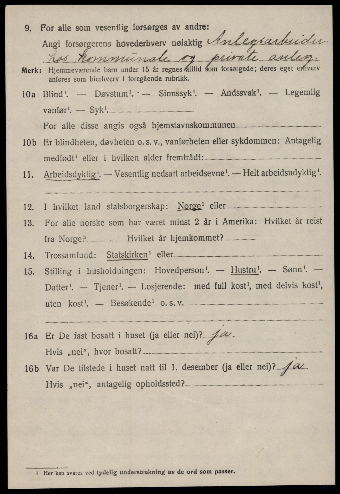 SAT, 1920 census for Sunndal, 1920, p. 3567