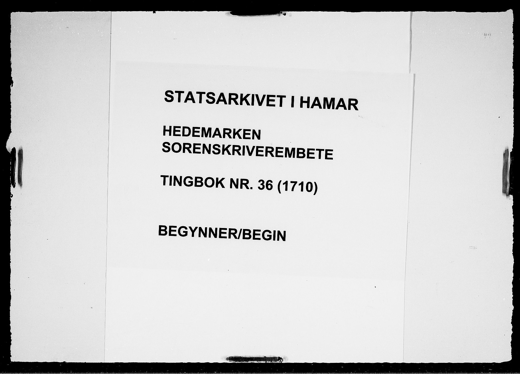 Hedemarken sorenskriveri, SAH/TING-034/G/Gb/L0036: Tingbok, 1710