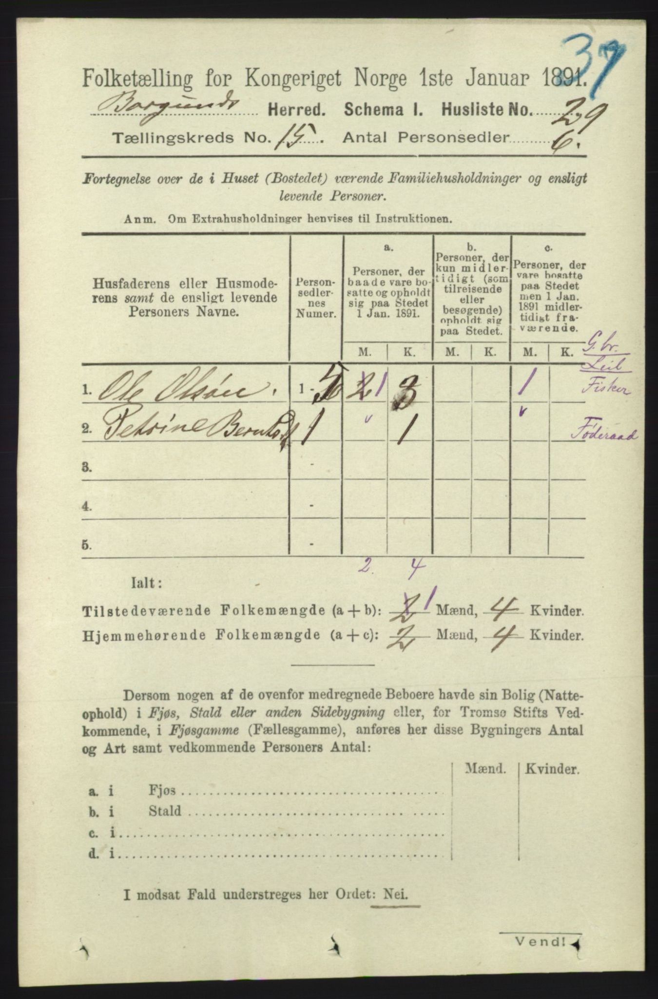 RA, 1891 census for 1531 Borgund, 1891, p. 4469