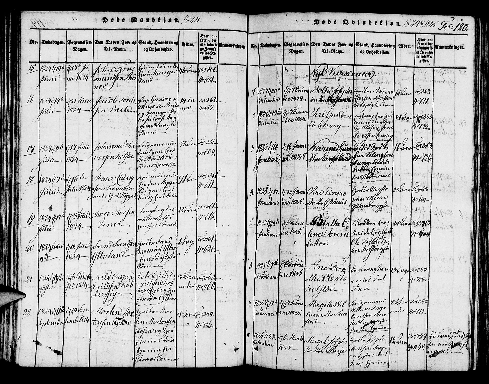 Avaldsnes sokneprestkontor, SAST/A -101851/H/Ha/Haa/L0004: Parish register (official) no. A 4, 1816-1825, p. 120