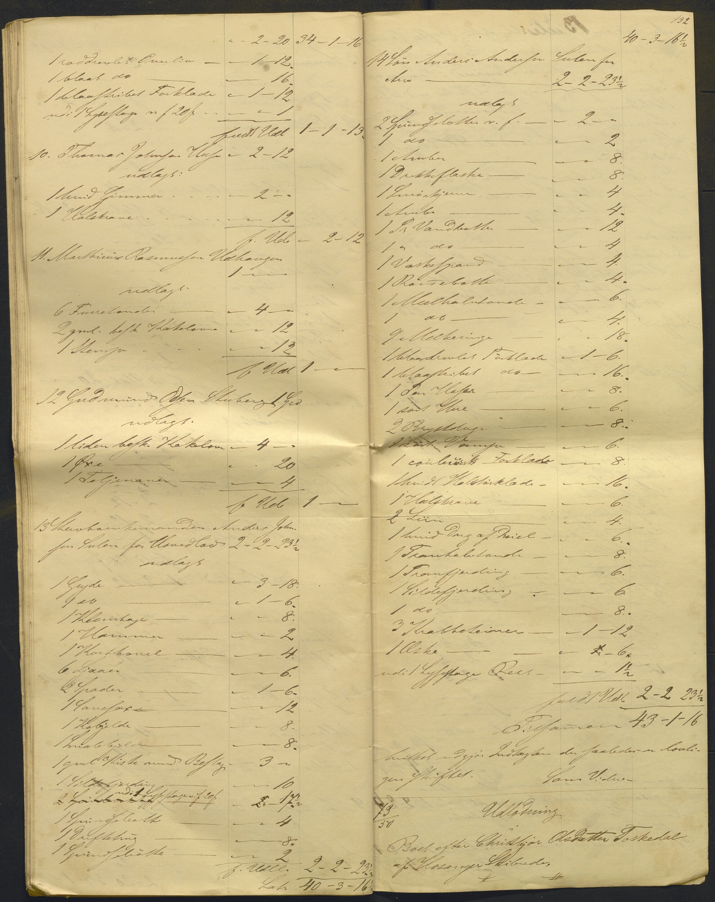 Nordhordland sorenskrivar, AV/SAB-A-2901/1/H/Hd/Hdb/L0001: Konsept til utlodningar, 1850-1852, p. 152