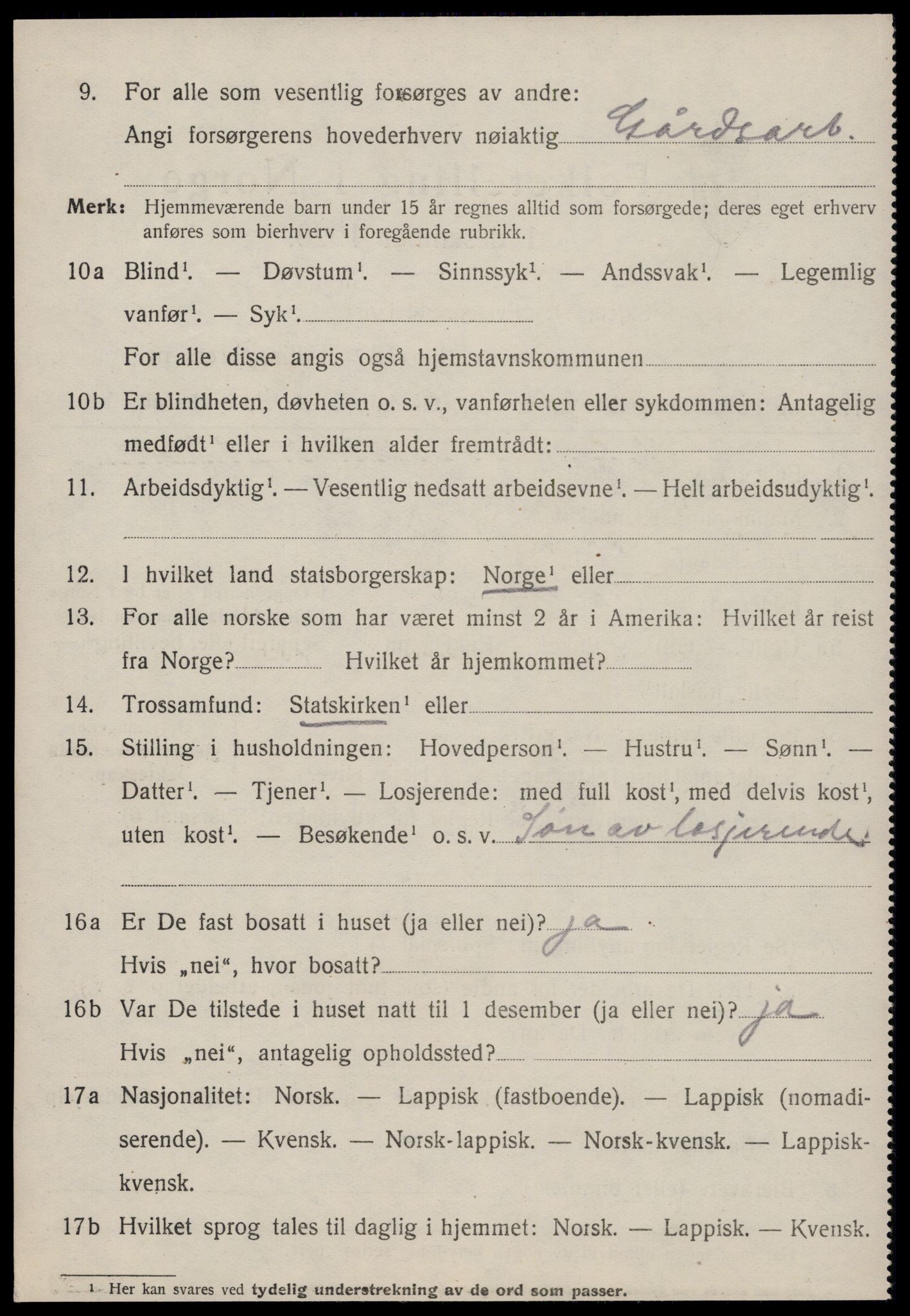 SAT, 1920 census for Meldal, 1920, p. 10468