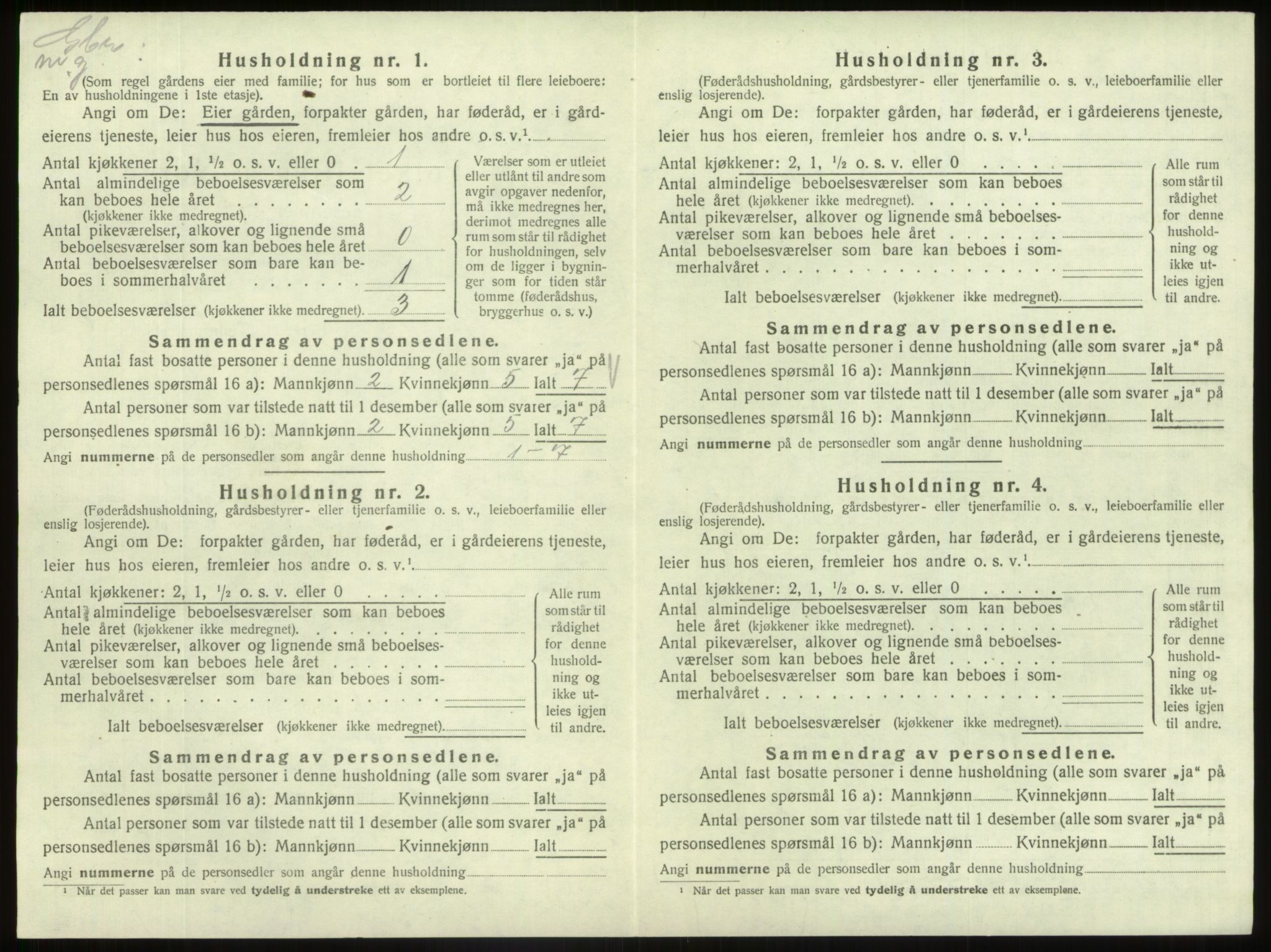 SAB, 1920 census for Fjaler, 1920, p. 562