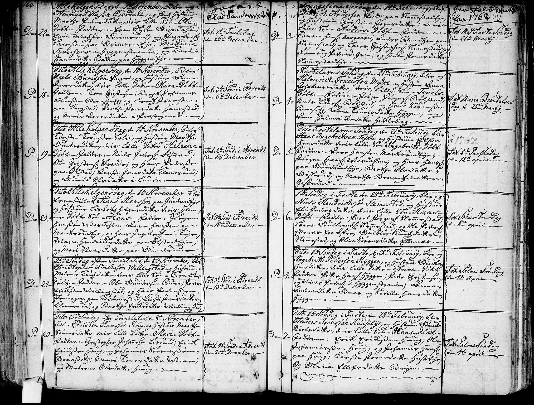 Røyken kirkebøker, SAKO/A-241/G/Ga/L0001: Parish register (copy) no. 1, 1740-1768, p. 160-161