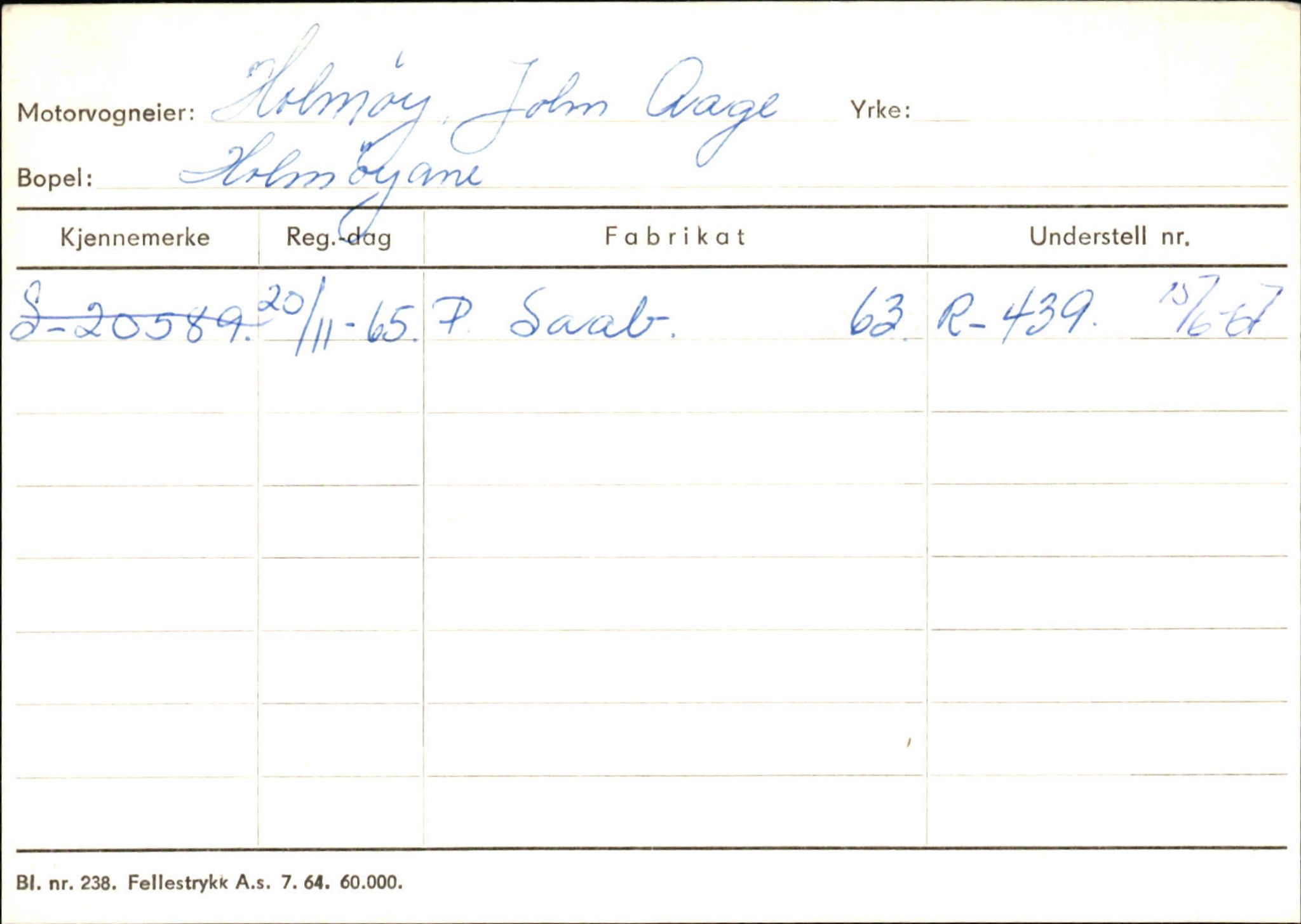 Statens vegvesen, Sogn og Fjordane vegkontor, AV/SAB-A-5301/4/F/L0129: Eigarregistrer Eid A-S, 1945-1975, p. 1013