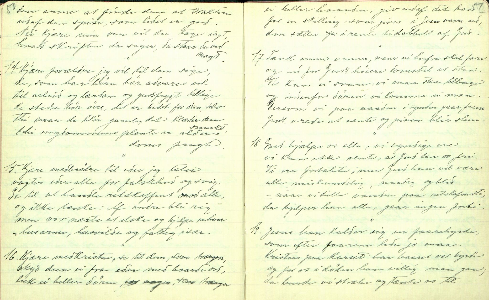 Rikard Berge, TEMU/TGM-A-1003/F/L0001/0022: 001-030 Innholdslister / 18. Plebei-visur (Laagfolkeleg poesi, skilingsdikt), 1902, p. 50-51