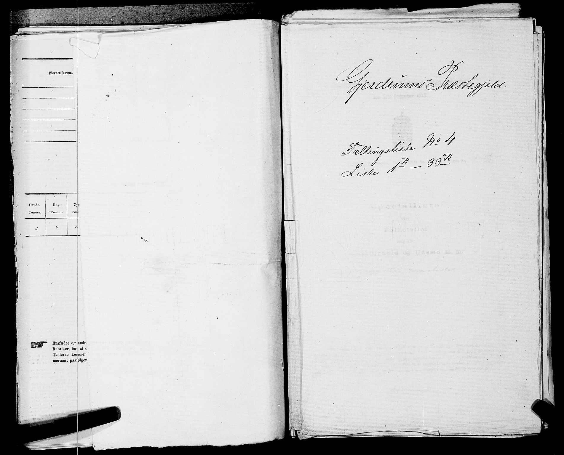 RA, 1875 census for 0234P Gjerdrum, 1875, p. 620