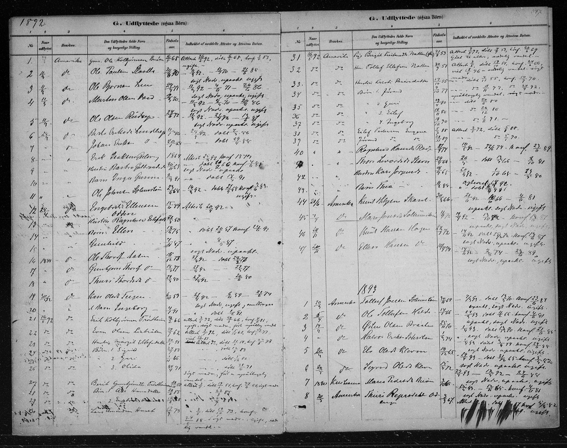 Nes kirkebøker, SAKO/A-236/F/Fa/L0012: Parish register (official) no. 12, 1881-1917, p. 347