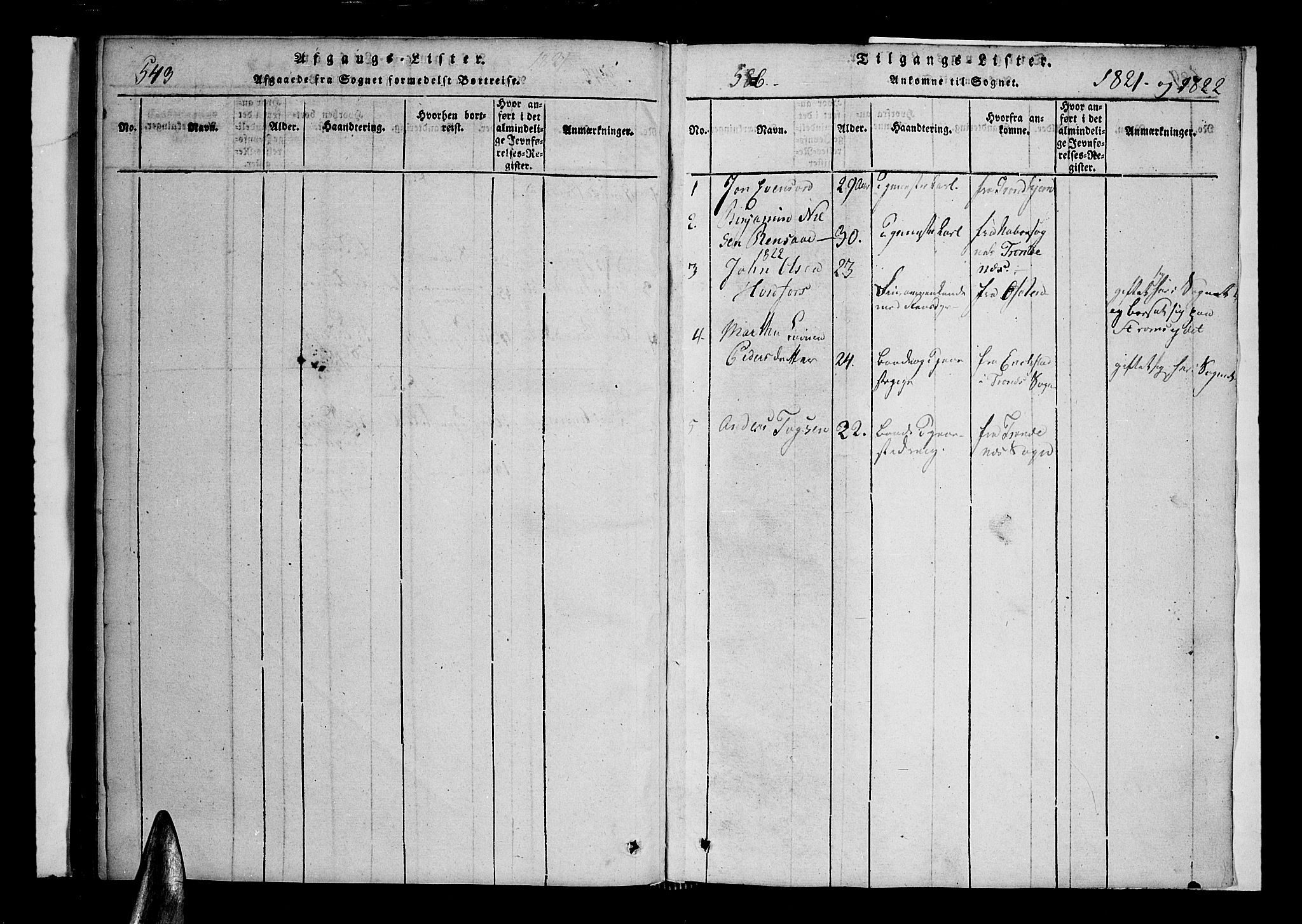 Kvæfjord sokneprestkontor, SATØ/S-1323/G/Ga/Gaa/L0002kirke: Parish register (official) no. 2, 1821-1830, p. 586