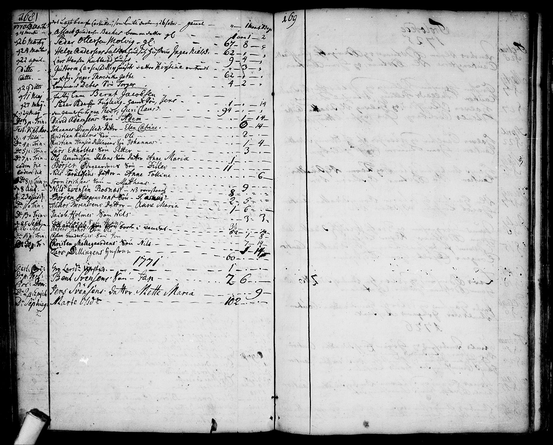 Rygge prestekontor Kirkebøker, SAO/A-10084b/F/Fa/L0001: Parish register (official) no. 1, 1725-1771, p. 168-169