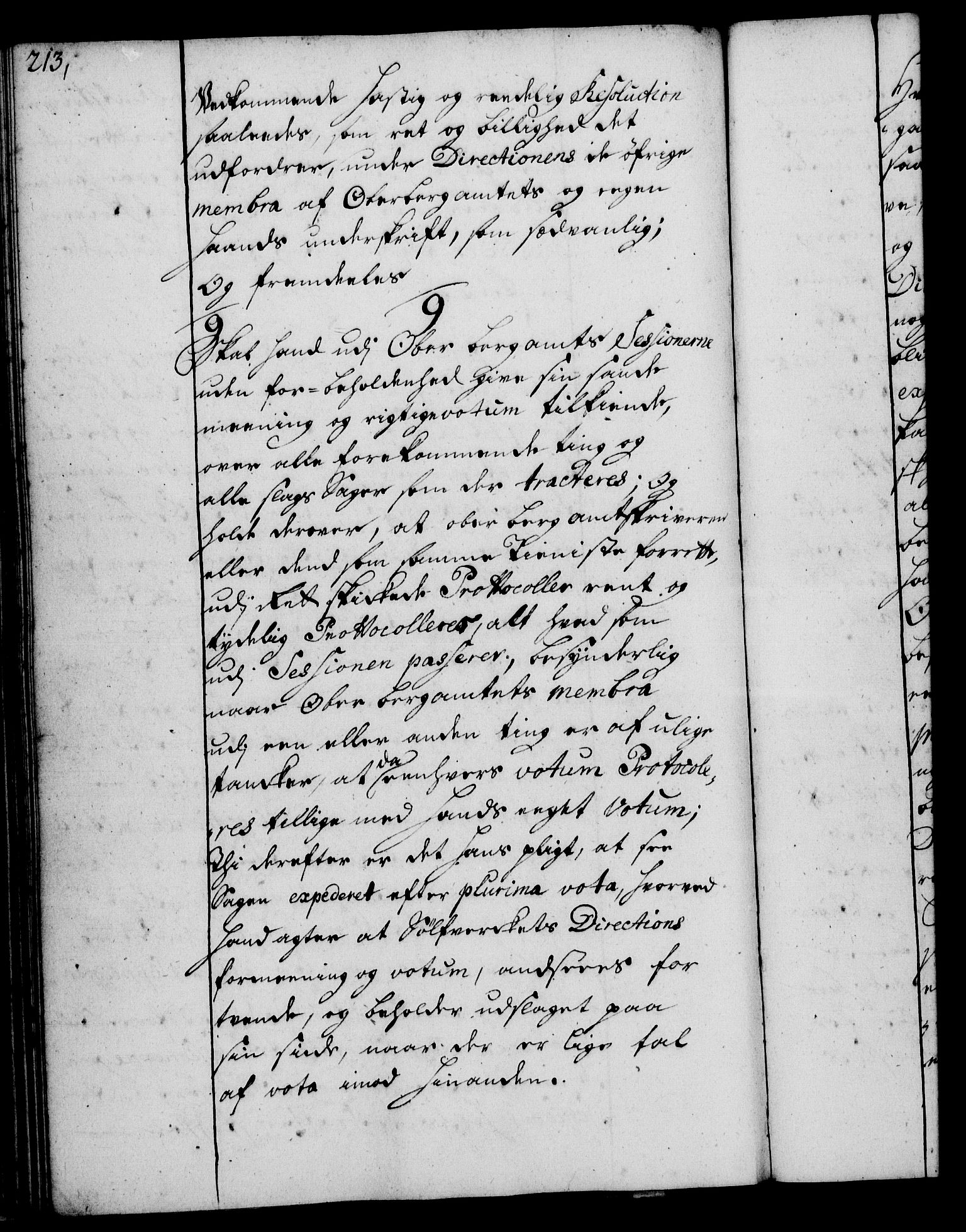 Rentekammeret, Kammerkanselliet, RA/EA-3111/G/Gg/Ggi/L0002: Norsk instruksjonsprotokoll med register (merket RK 53.35), 1729-1751, p. 213