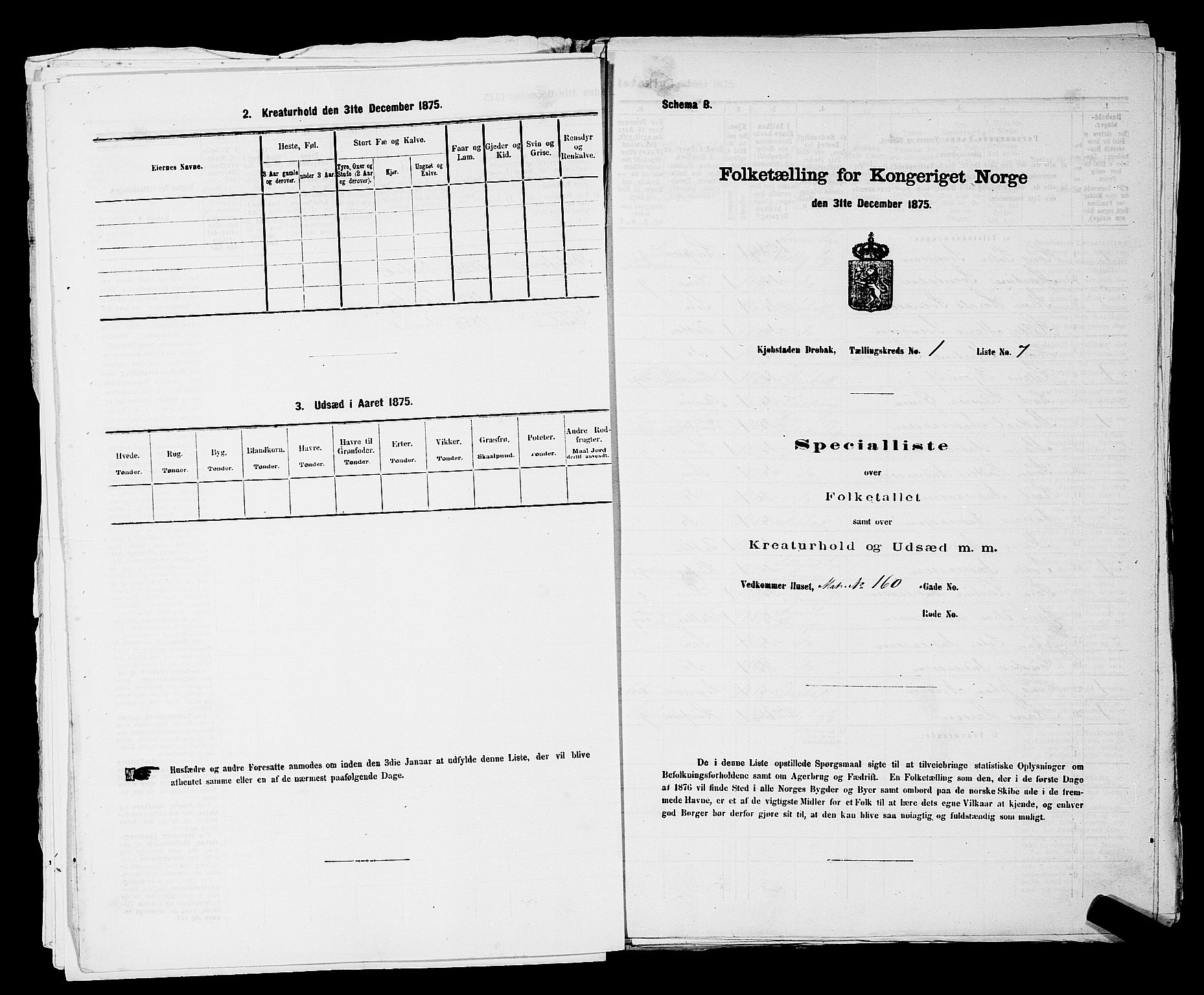 RA, 1875 census for 0203B Drøbak/Drøbak, 1875, p. 22