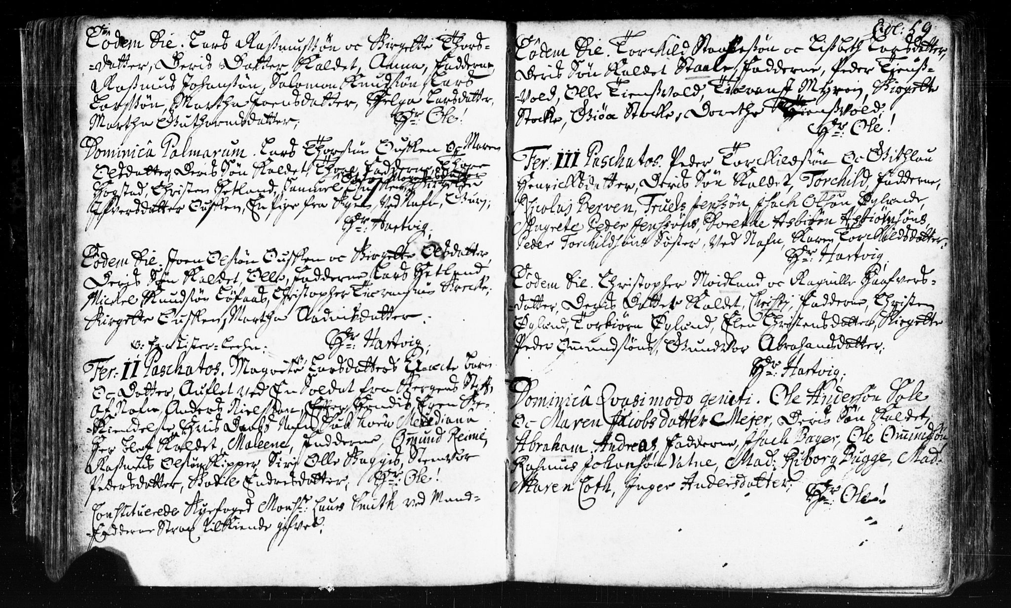 Domkirken sokneprestkontor, SAST/A-101812/001/30/30BB/L0002: Parish register (copy) no. B 2, 1714-1733, p. 59