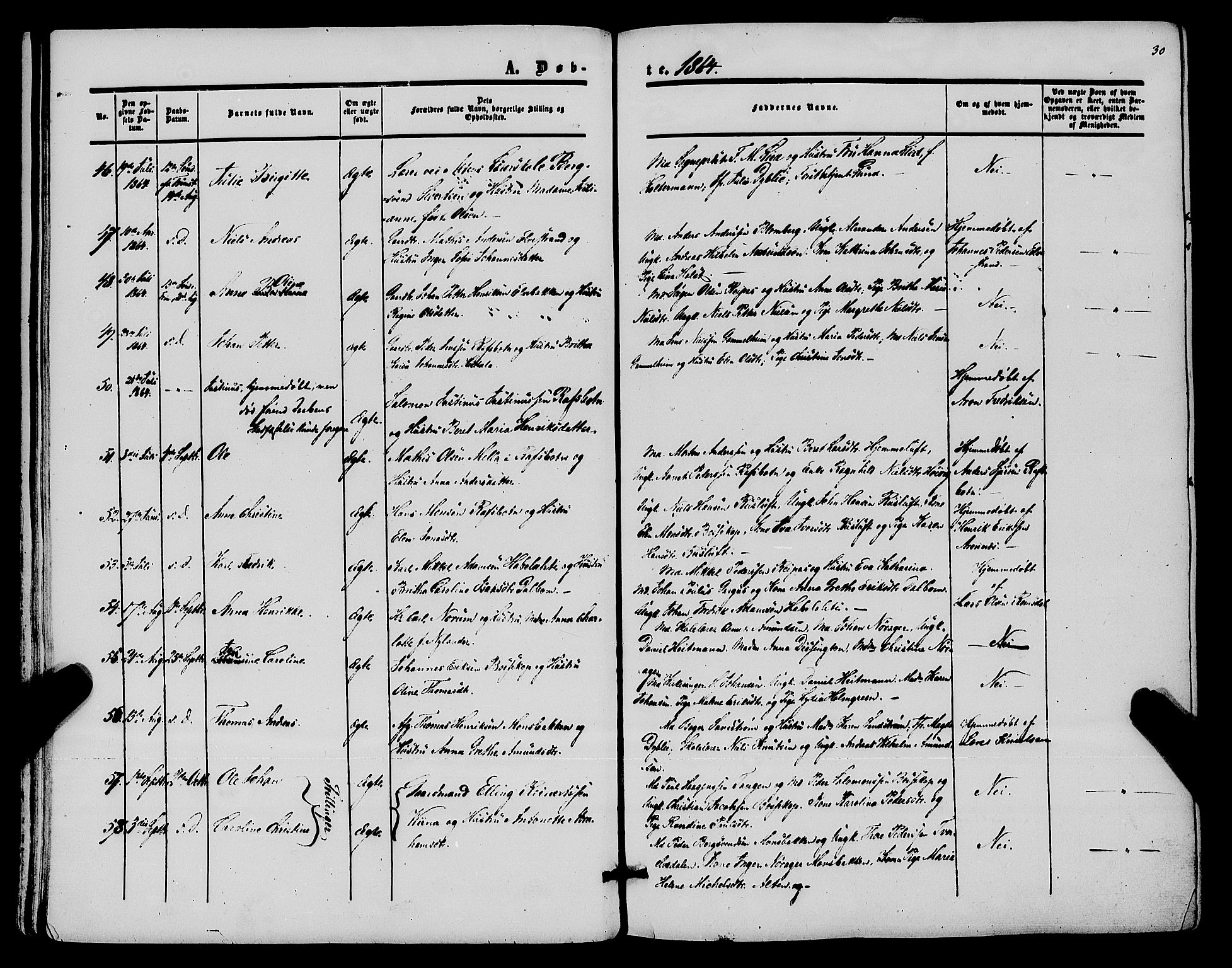 Alta sokneprestkontor, AV/SATØ-S-1338/H/Ha/L0001.kirke: Parish register (official) no. 1, 1858-1878, p. 30