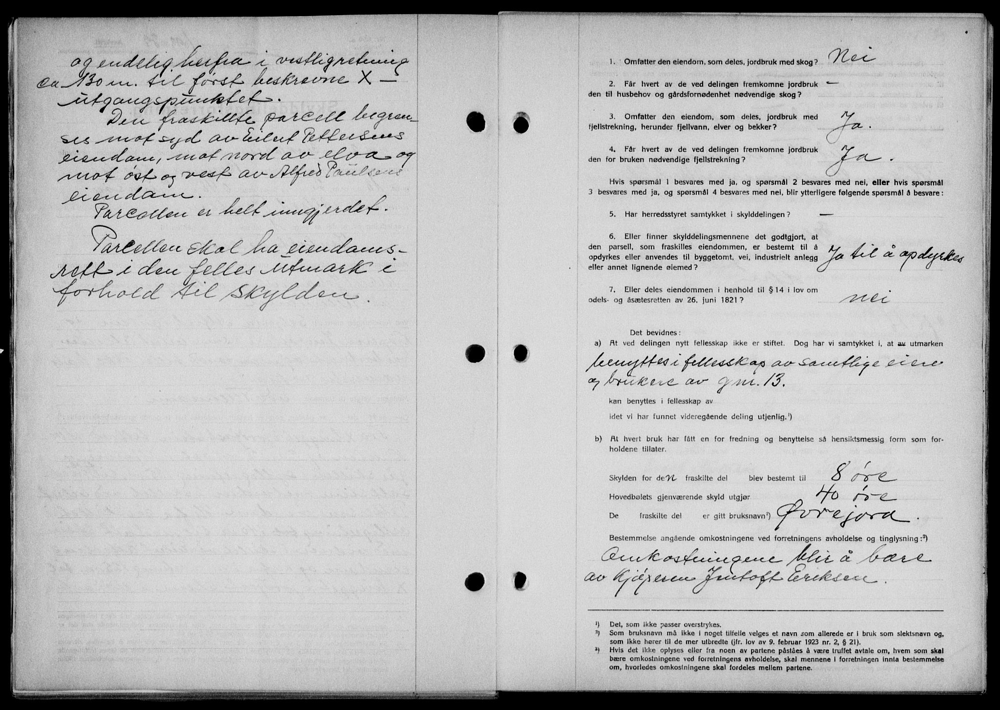 Lofoten sorenskriveri, SAT/A-0017/1/2/2C/L0005a: Mortgage book no. 5a, 1939-1939, Diary no: : 1093/1939