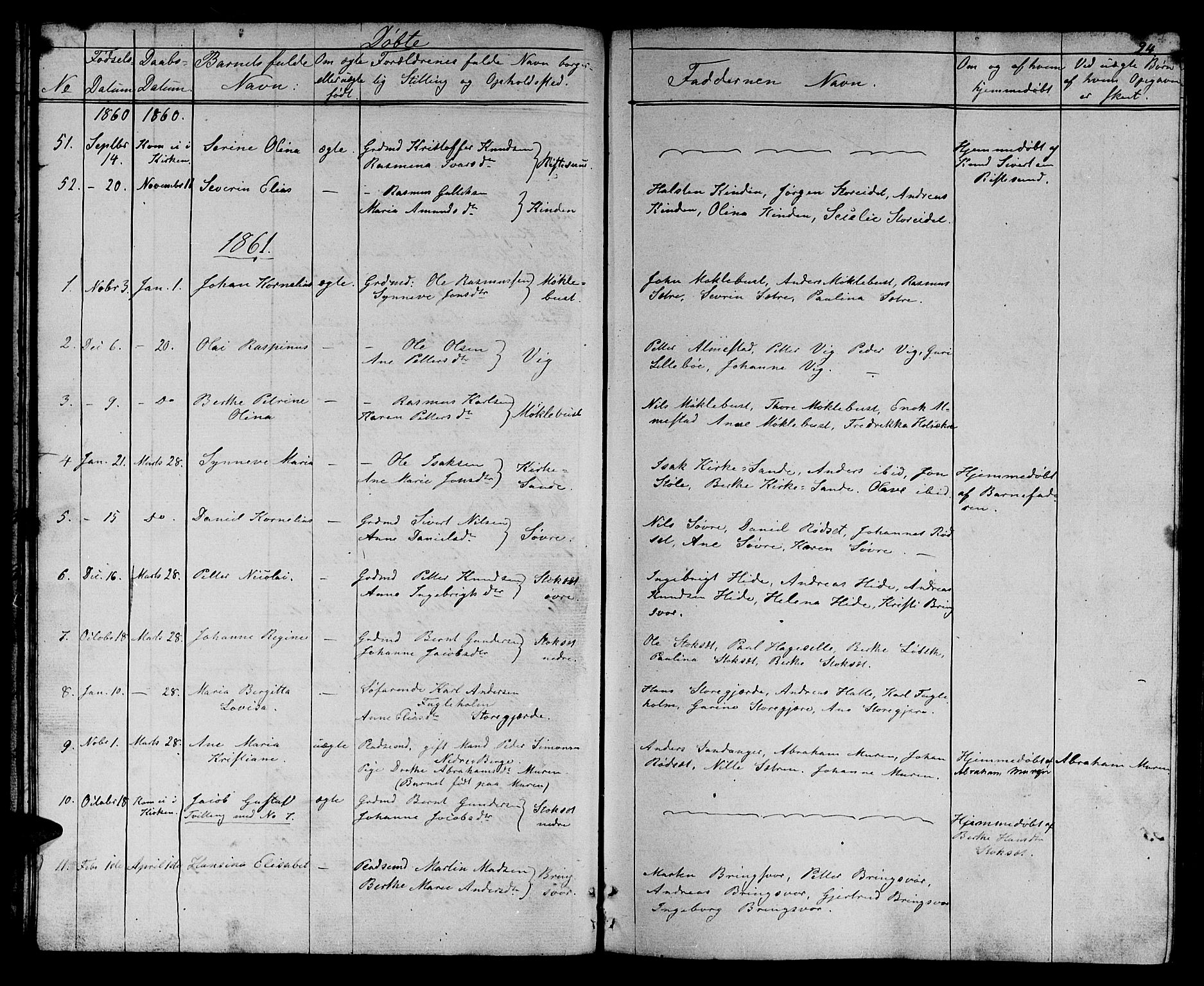 Ministerialprotokoller, klokkerbøker og fødselsregistre - Møre og Romsdal, AV/SAT-A-1454/503/L0047: Parish register (copy) no. 503C02, 1854-1884, p. 24