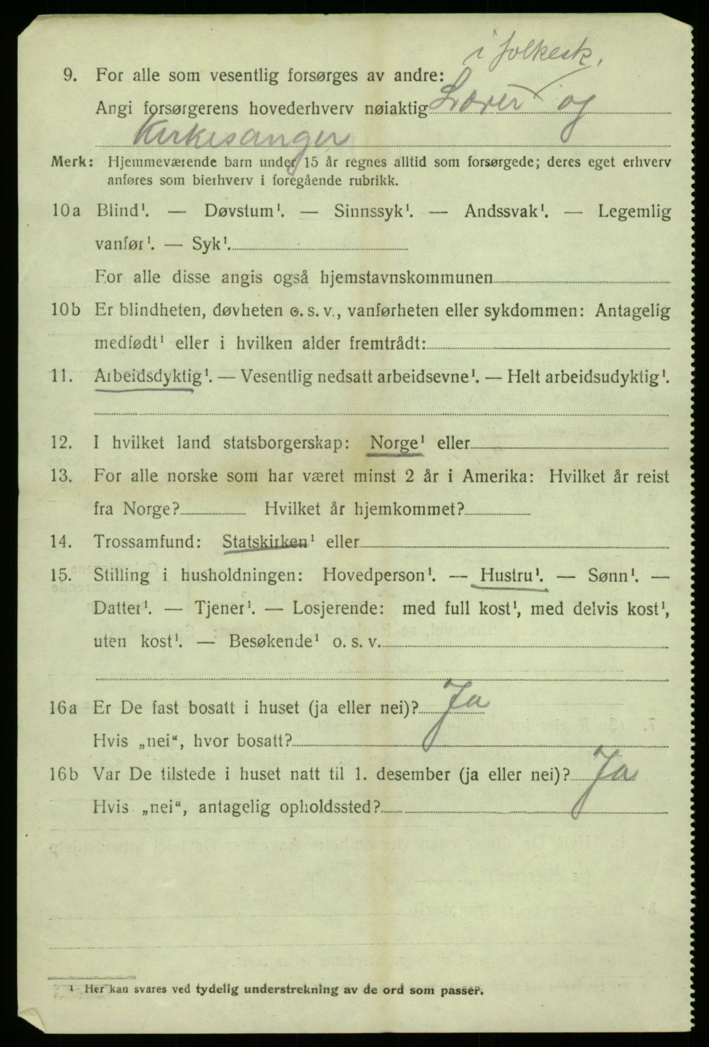 SAB, 1920 census for Masfjorden, 1920, p. 4482