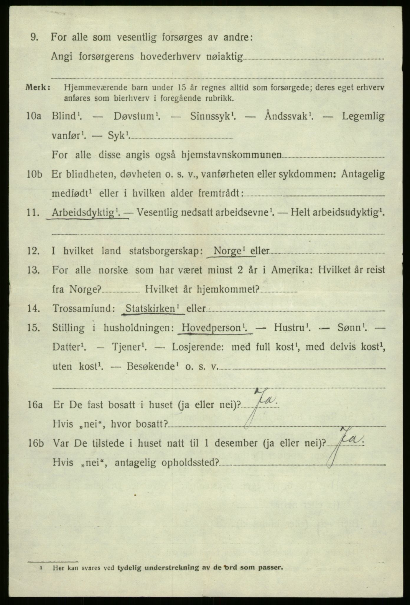 SAB, 1920 census for Eid, 1920, p. 2941