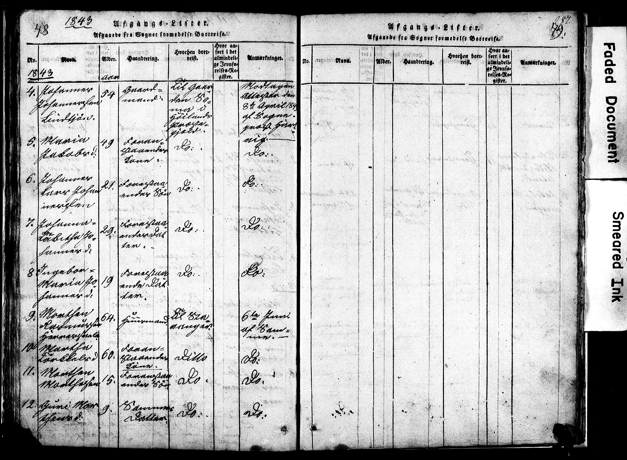 Eigersund sokneprestkontor, SAST/A-101807/S09/L0002: Parish register (copy) no. B 2, 1816-1847, p. 48-49