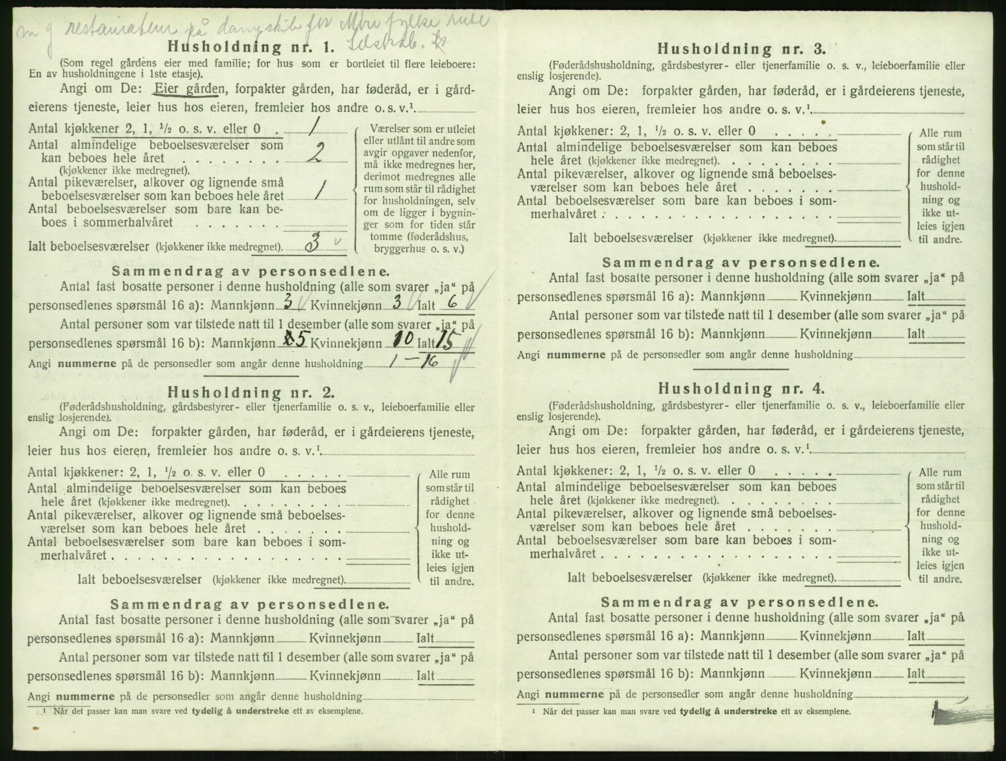 SAT, 1920 census for Ulstein, 1920, p. 267