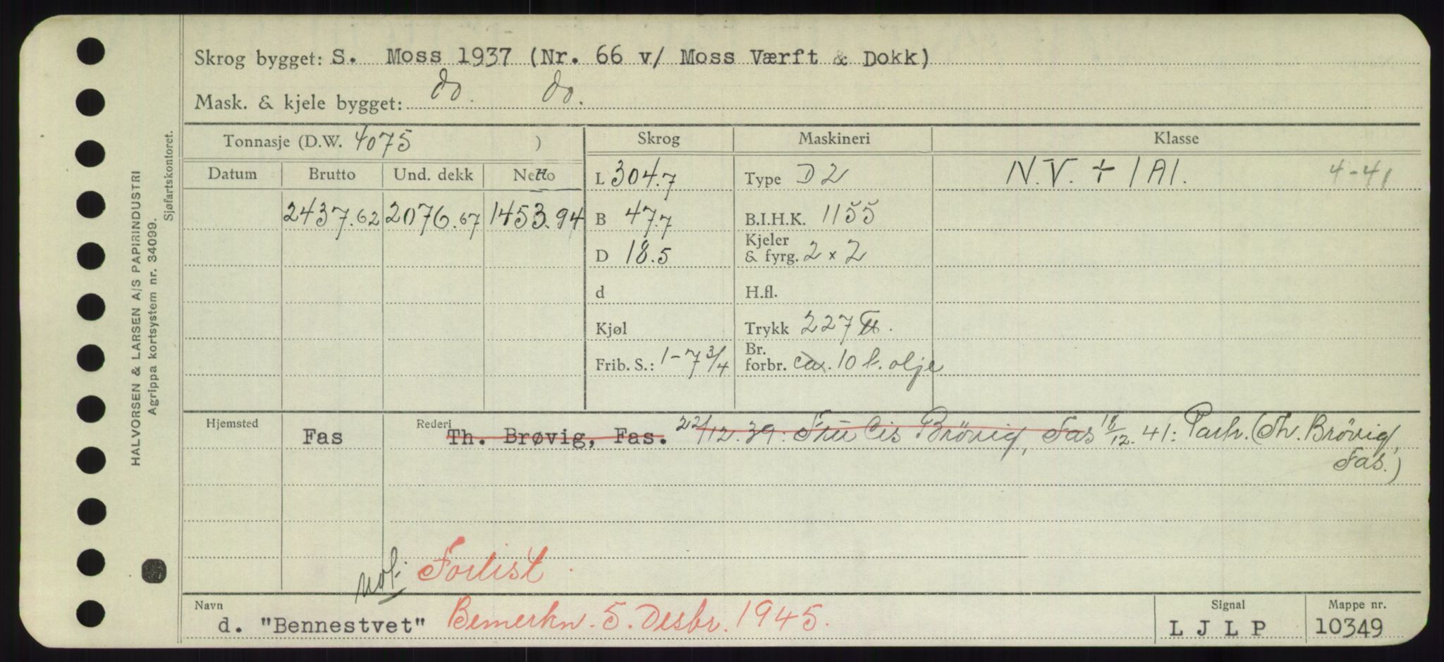 Sjøfartsdirektoratet med forløpere, Skipsmålingen, AV/RA-S-1627/H/Hd/L0003: Fartøy, B-Bev, p. 621