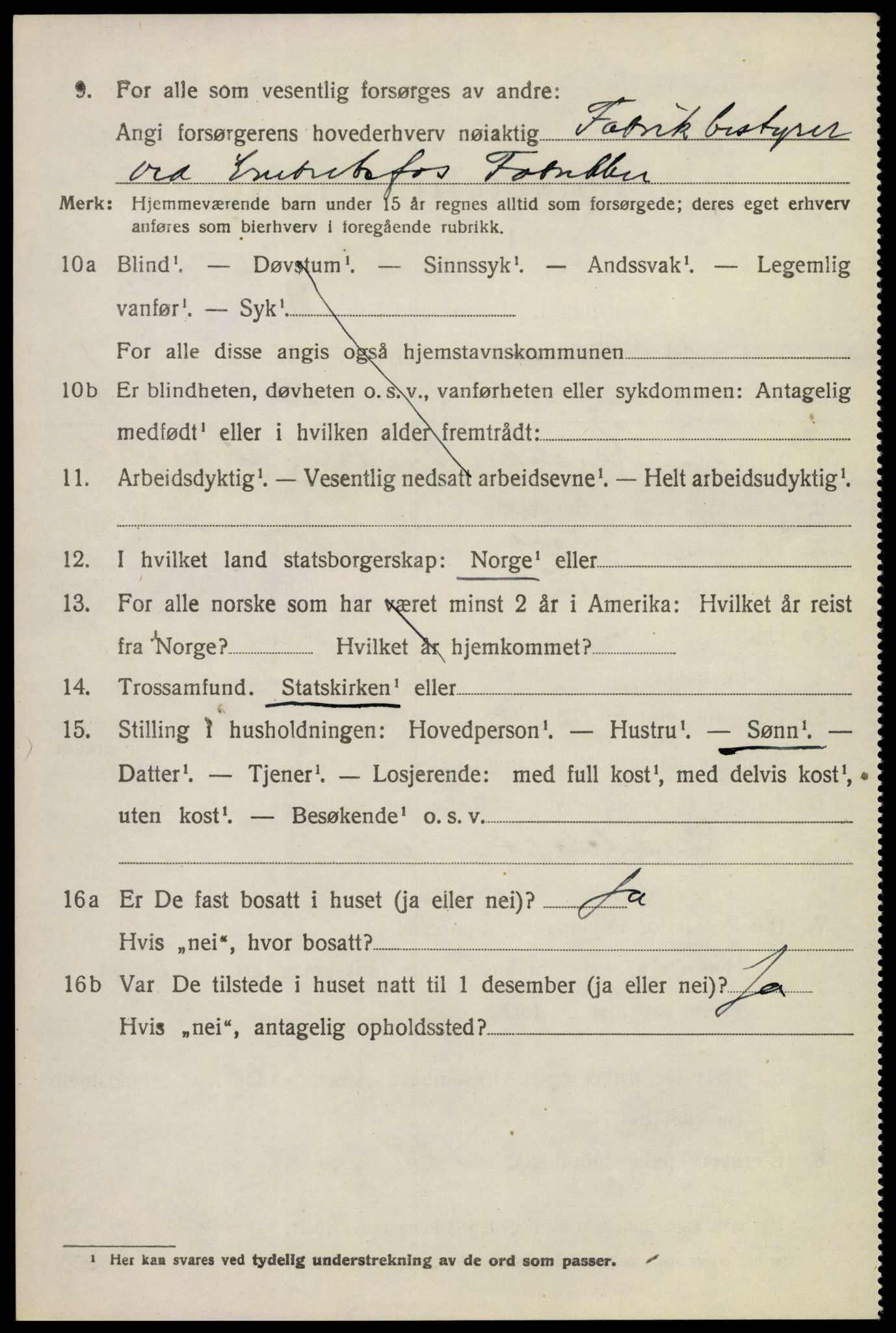 SAKO, 1920 census for Modum, 1920, p. 10352