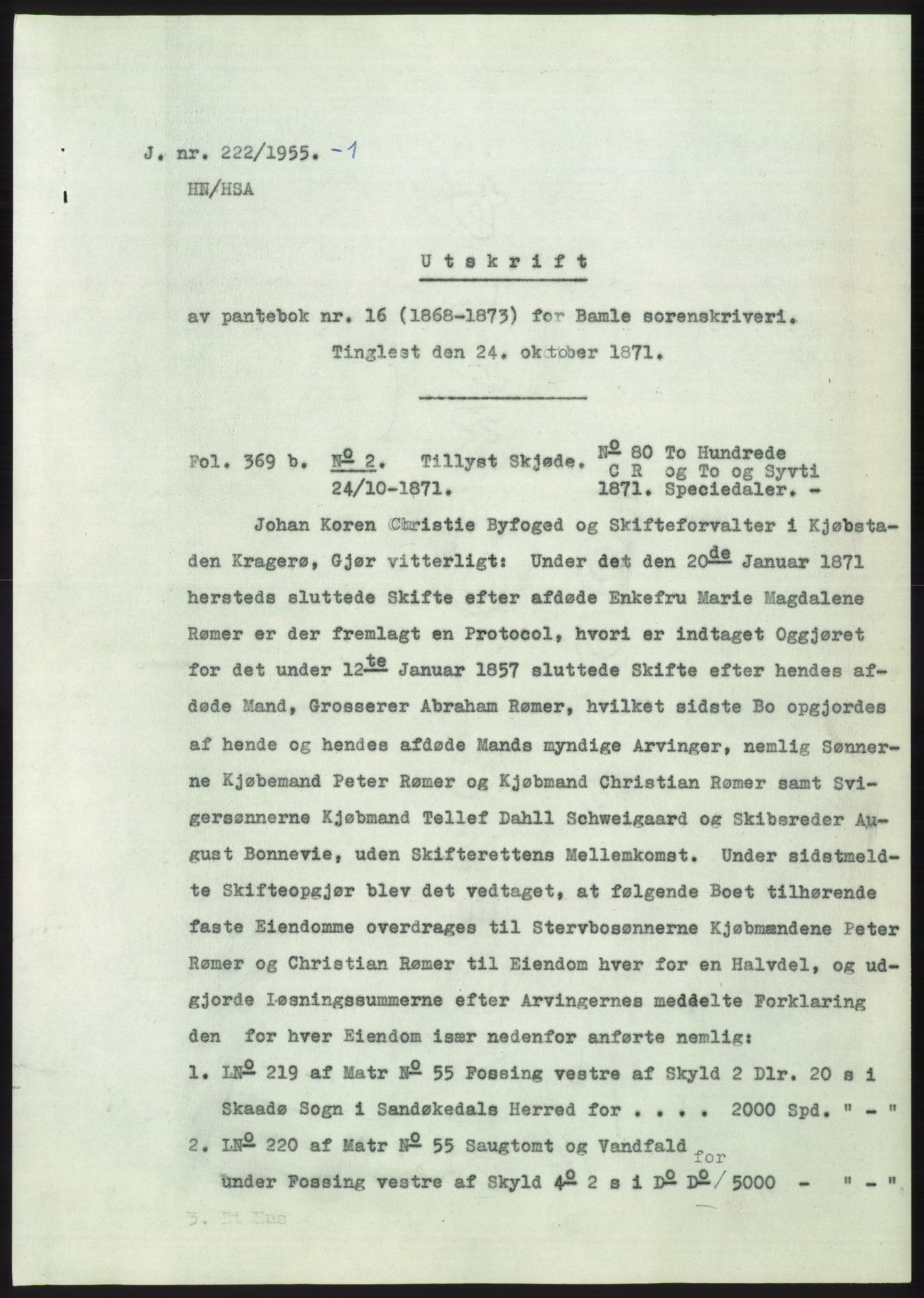 Statsarkivet i Kongsberg, SAKO/A-0001, 1955, p. 48