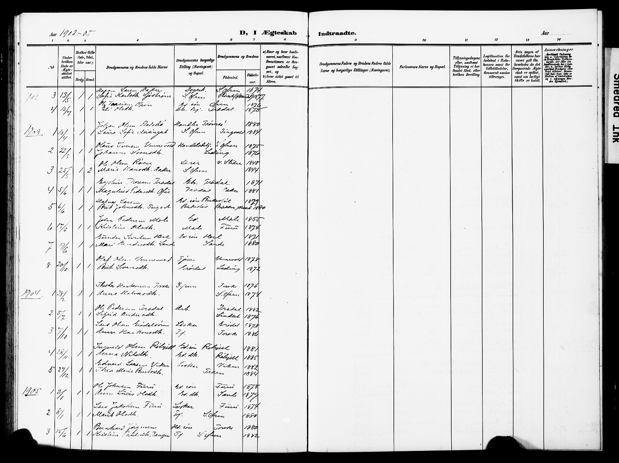 Ministerialprotokoller, klokkerbøker og fødselsregistre - Møre og Romsdal, AV/SAT-A-1454/590/L1017: Parish register (copy) no. 590C02, 1869-1931