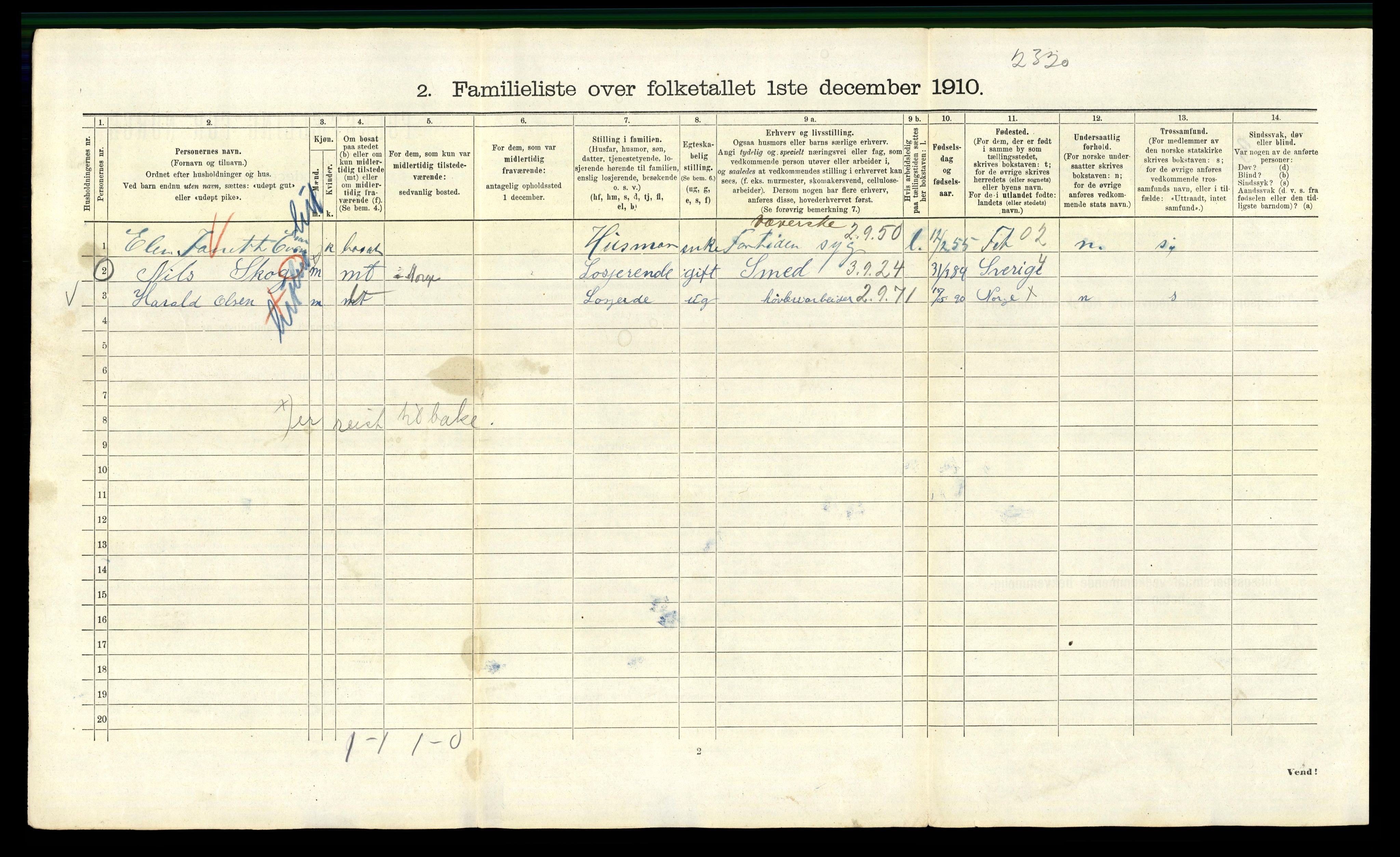 RA, 1910 census for Kristiania, 1910, p. 101472