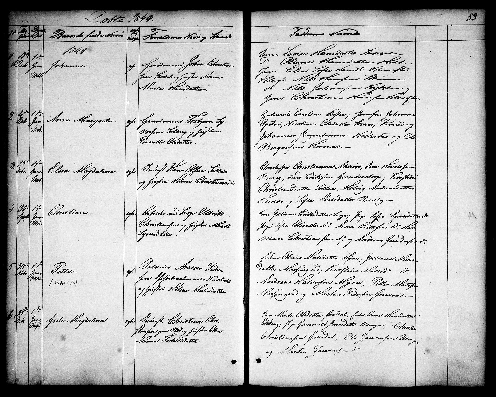 Skjeberg prestekontor Kirkebøker, SAO/A-10923/F/Fa/L0006: Parish register (official) no. I 6, 1846-1858, p. 53