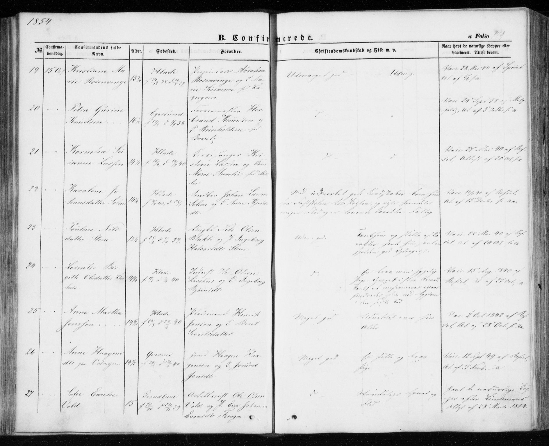 Ministerialprotokoller, klokkerbøker og fødselsregistre - Sør-Trøndelag, SAT/A-1456/606/L0291: Parish register (official) no. 606A06, 1848-1856, p. 179