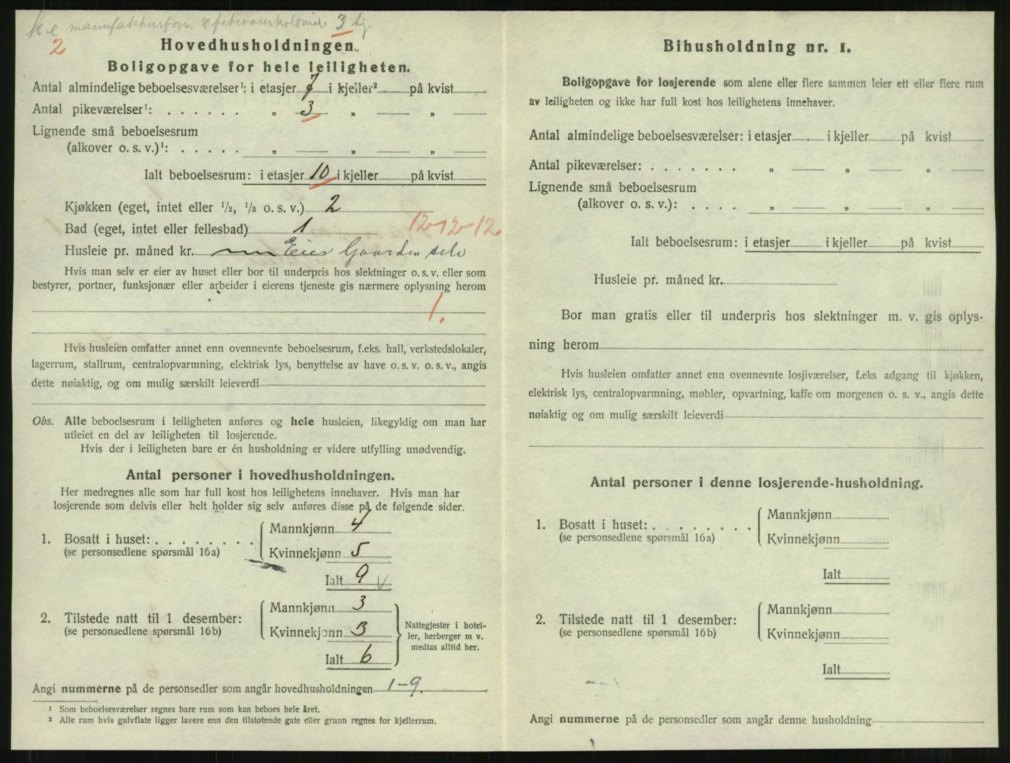 SAT, 1920 census for Namsos, 1920, p. 822